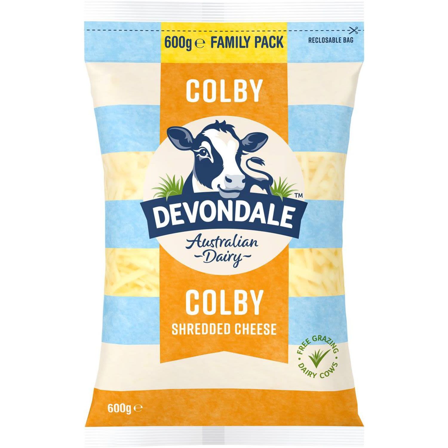 Devondale Shredded Colby Cheese, 600 Gram