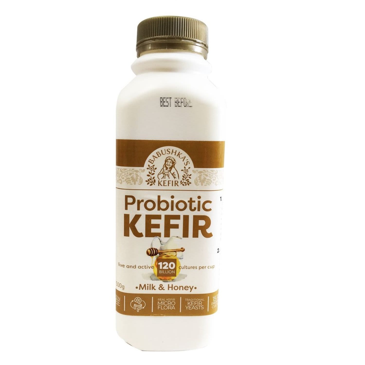 Babushka Kefir Milk & Honey Yoghurt, 500 Gram
