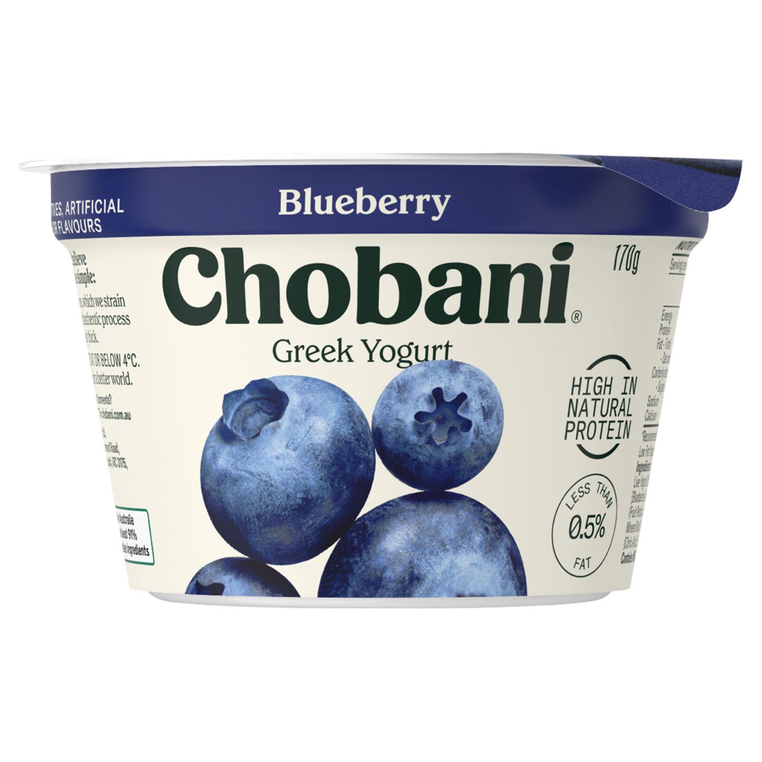 Chobani Yoghurt Pots Blueberry, 170 Gram