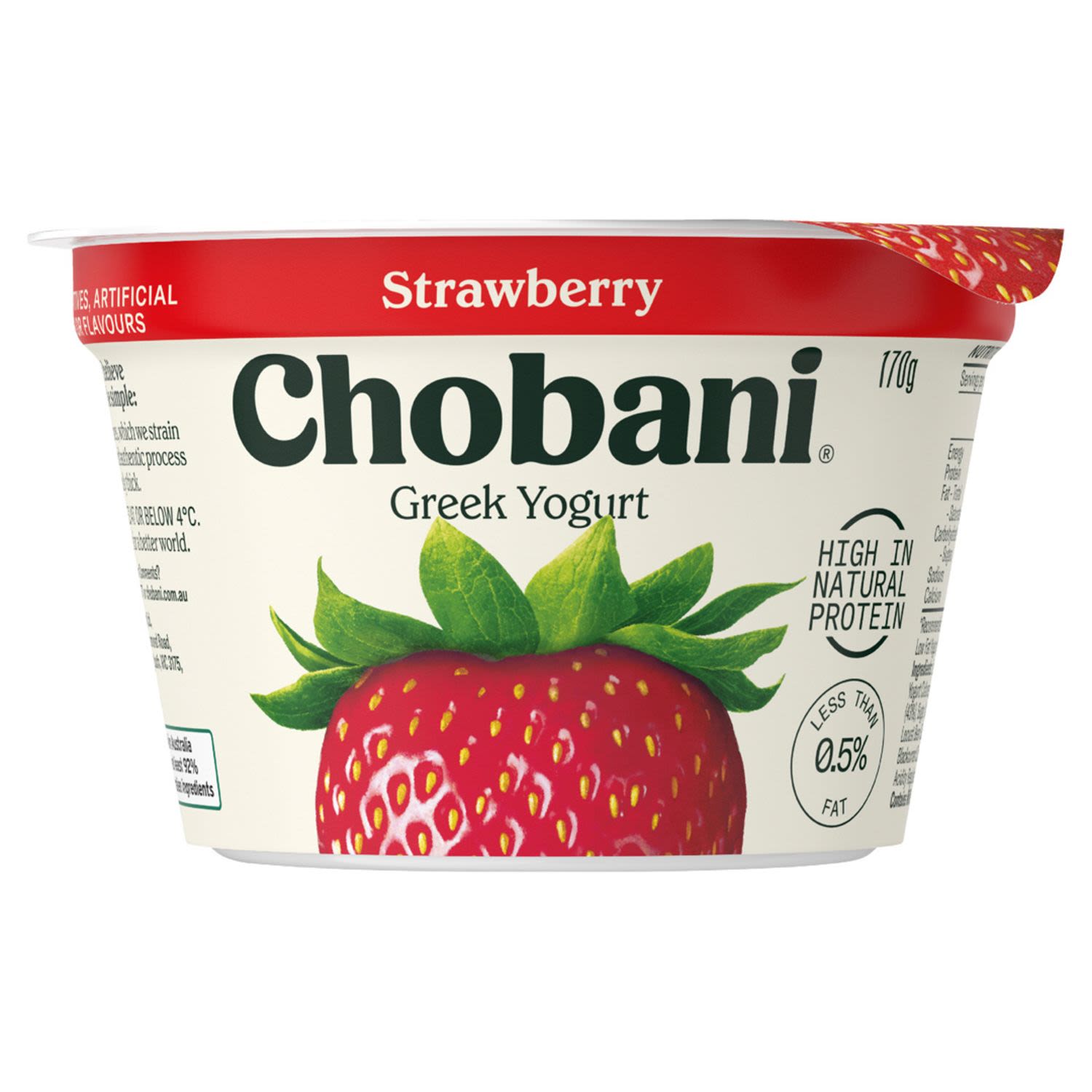 Chobani Yoghurt Pots Strawberry, 170 Gram