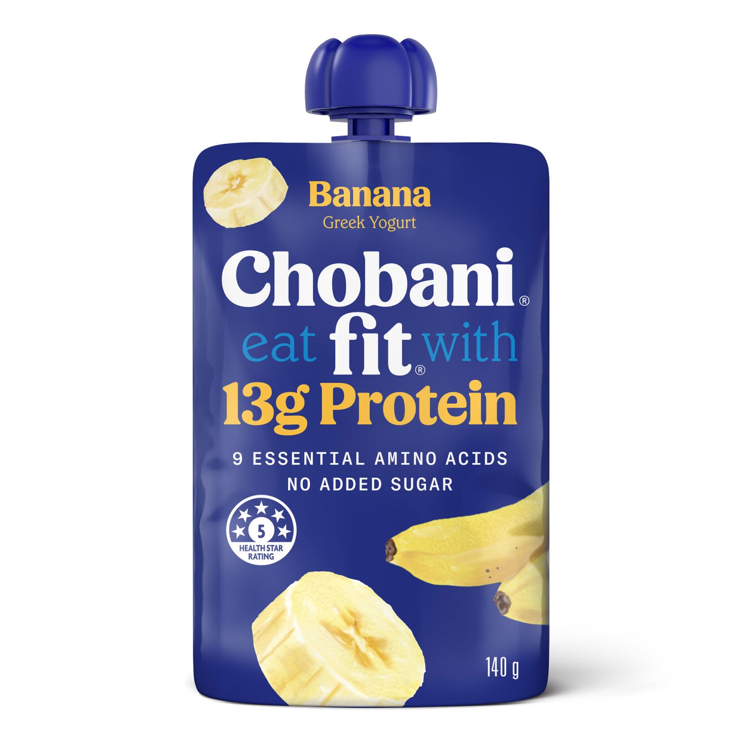 Chobani Yoghurt Fit Banana Pouch, 140 Gram