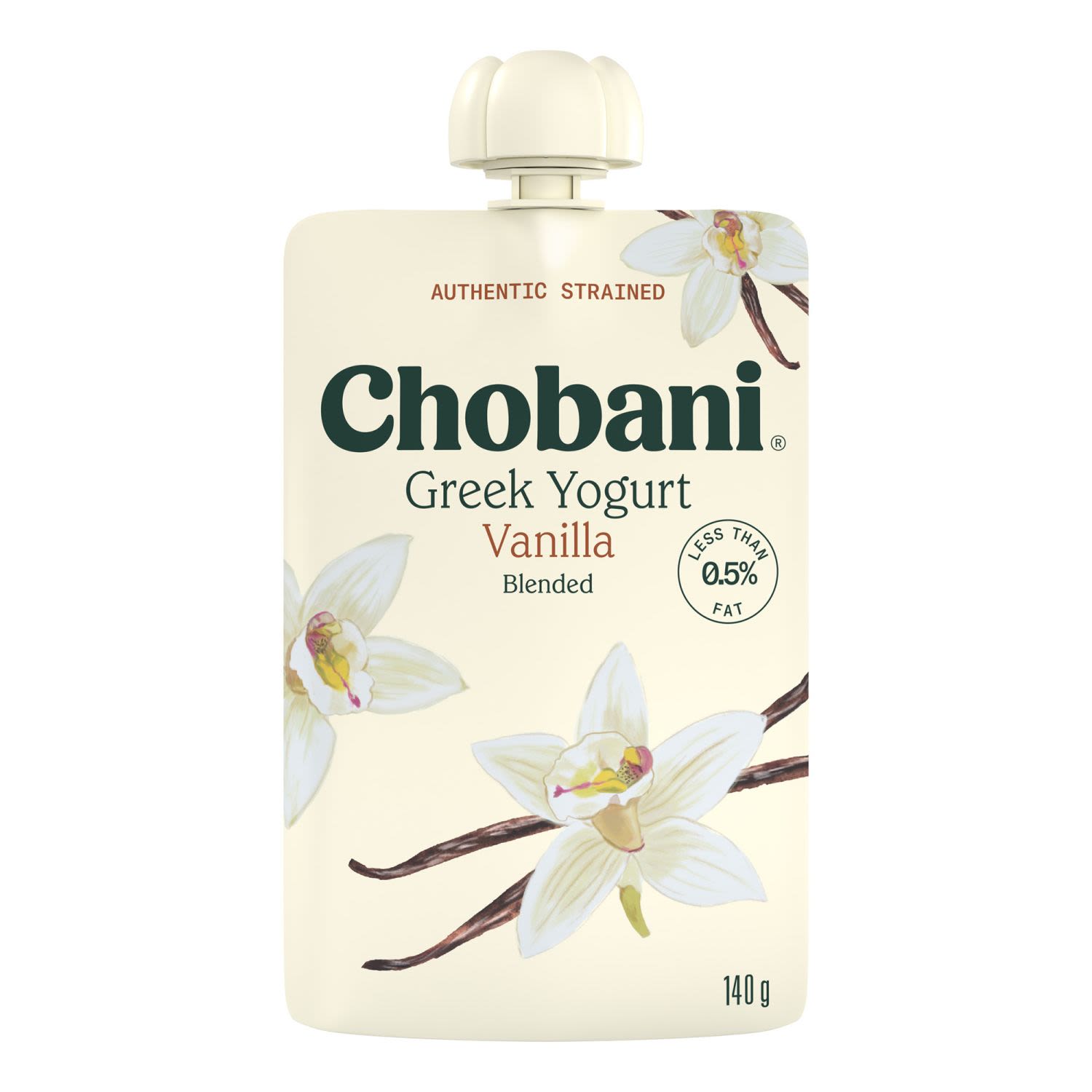 Chobani Yoghurt Pouch Vanilla, 140 Gram