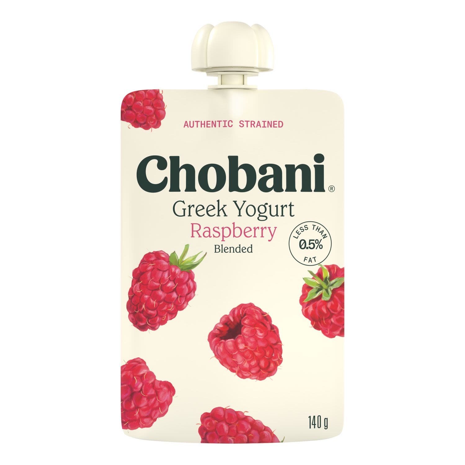 Chobani Yoghurt Pouch Raspberry, 140 Gram
