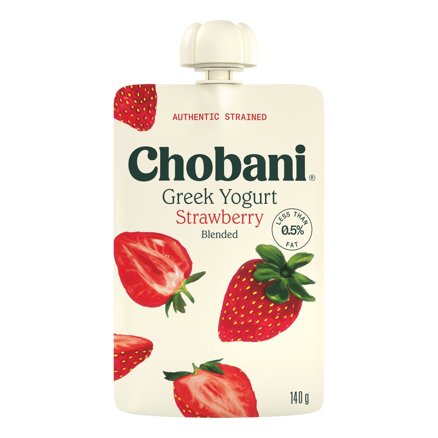 Chobani Yoghurt Pouch Strawberry, 140 Gram