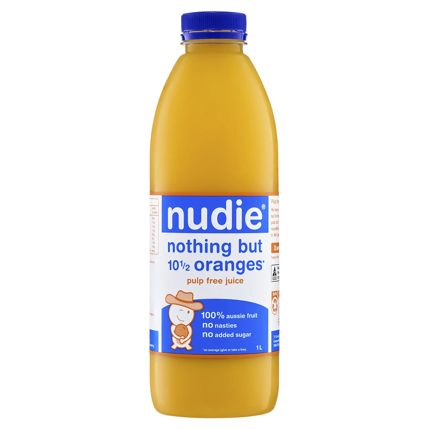 Nudie Juice Nothing But Orange Pulp Free