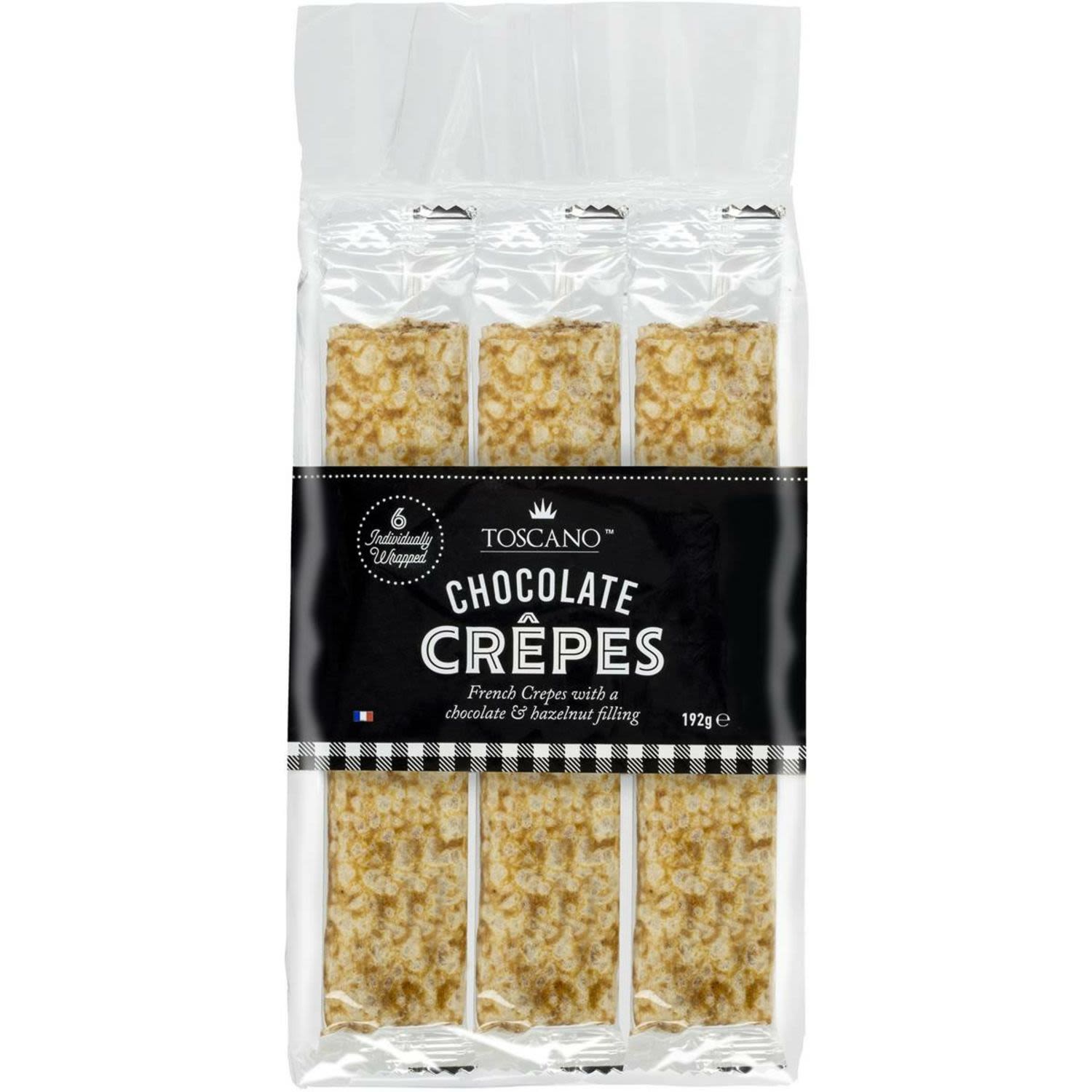 Toscano Chocolate Filled Crepes, 192 Gram