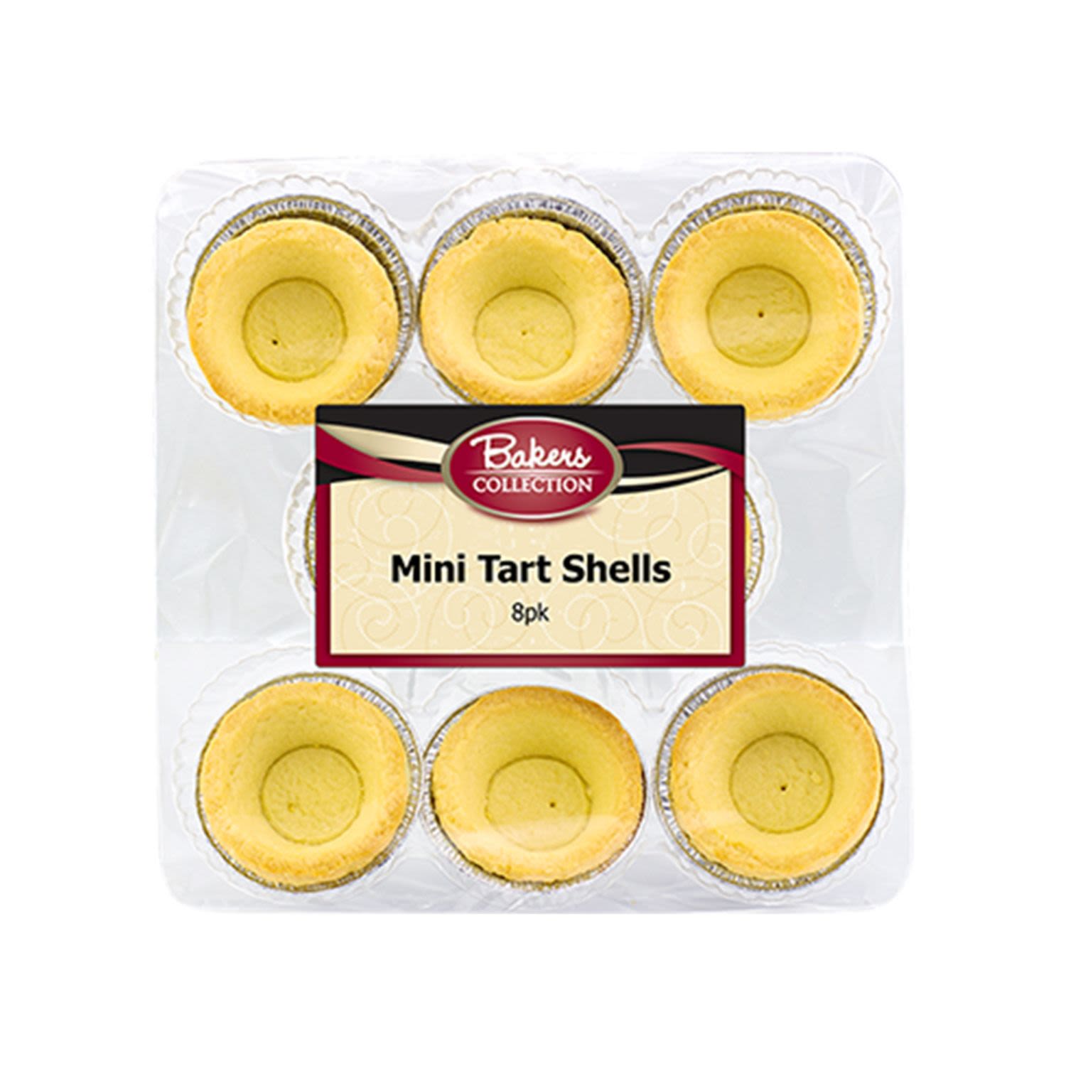 Bakers Collection Mini Tart Shell, 8 Each