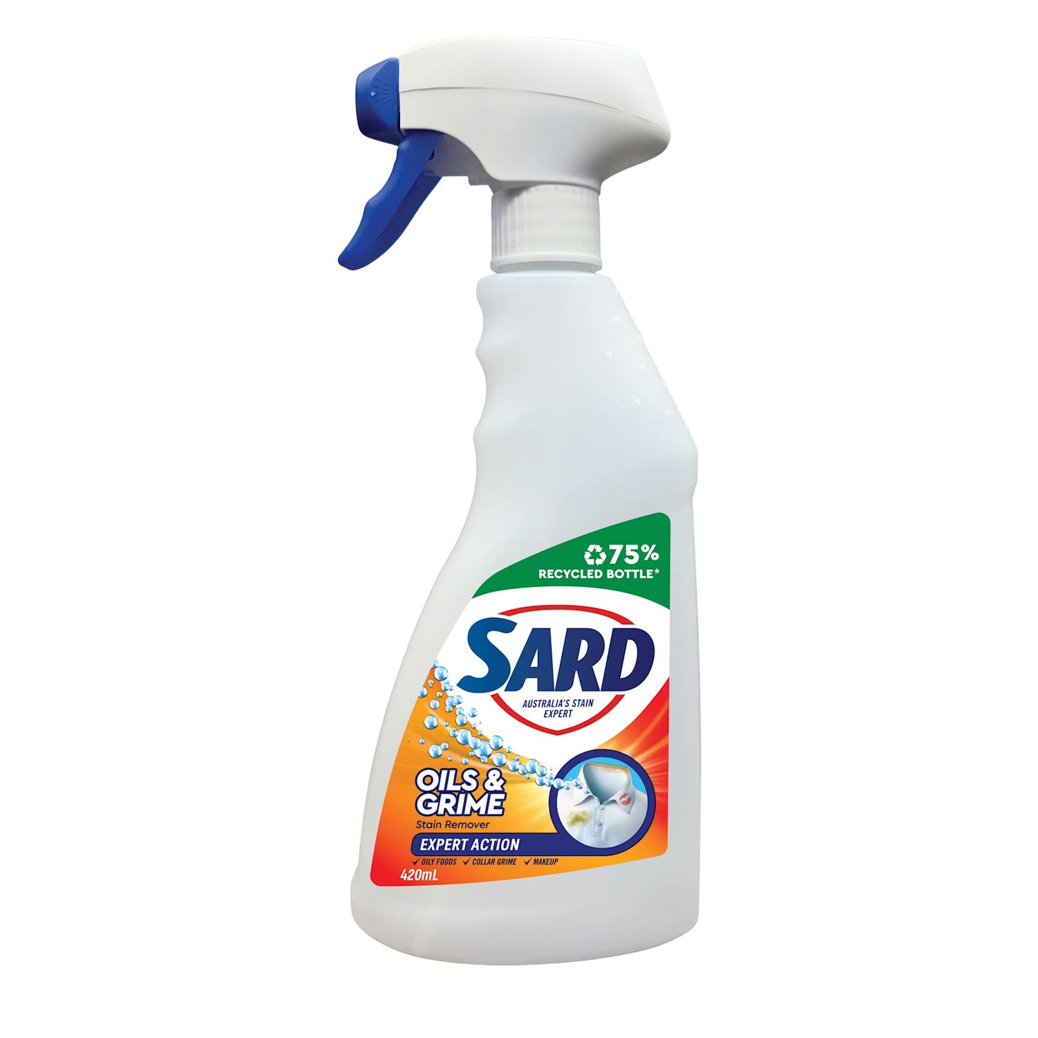 Sard Oils & Grime Stain Remover Spray Expert Action
