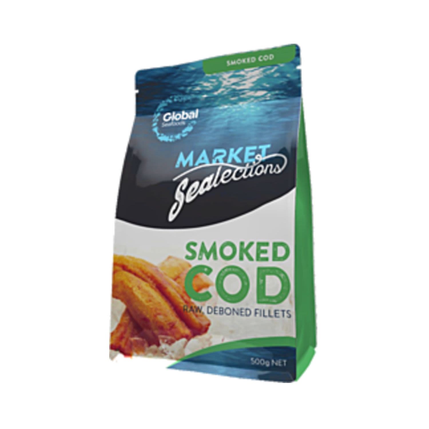 Global Seafood Smoked Cod Fillets, 500 Gram