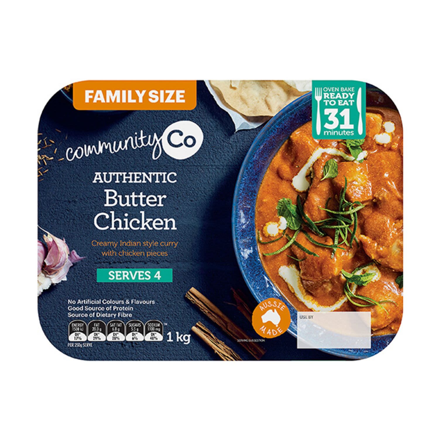 Community Co Authentic Butter Chicken Family Size, 1 Kilogram