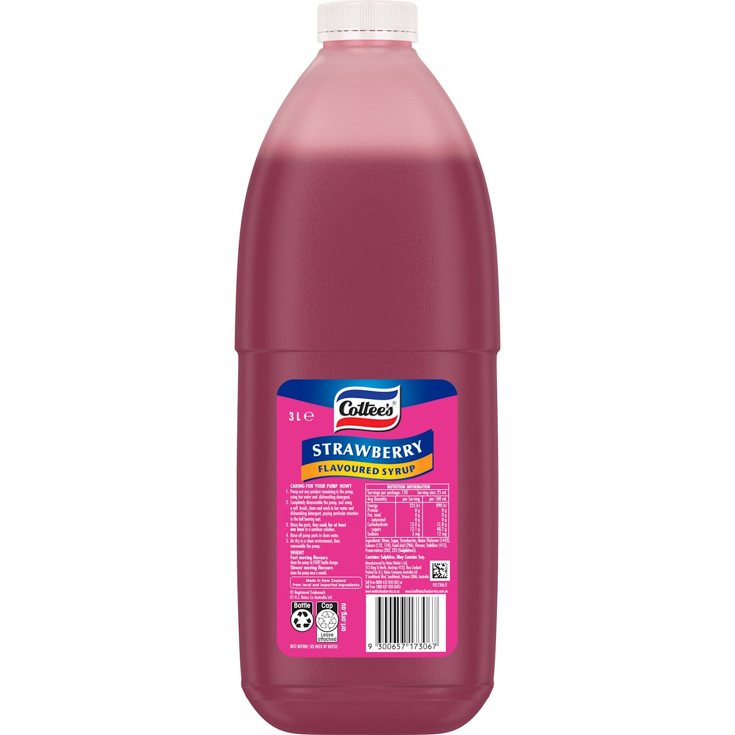 Cottee's Strawberry Flavoured Syrup