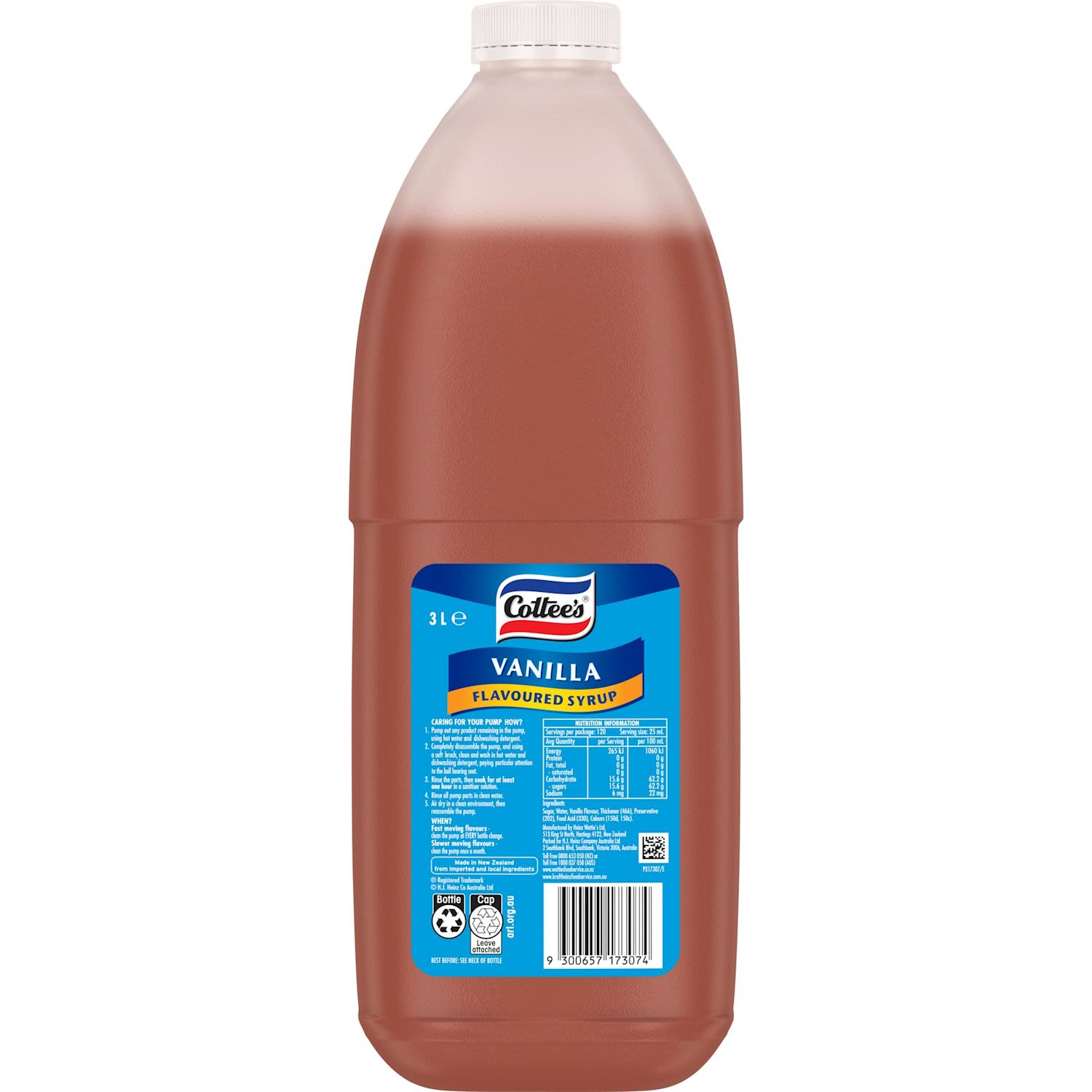 Cottee's Vanilla Flavoured Syrup