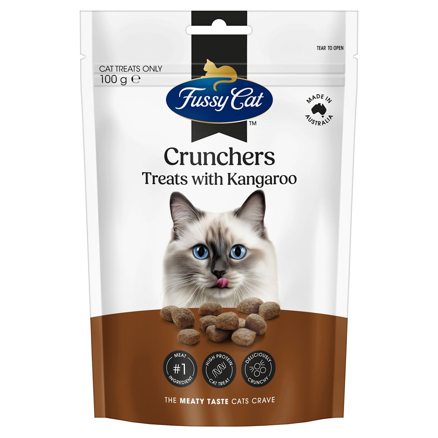 Fussy Cat Grain Free Crunchers With Kangaroo Cat Treat