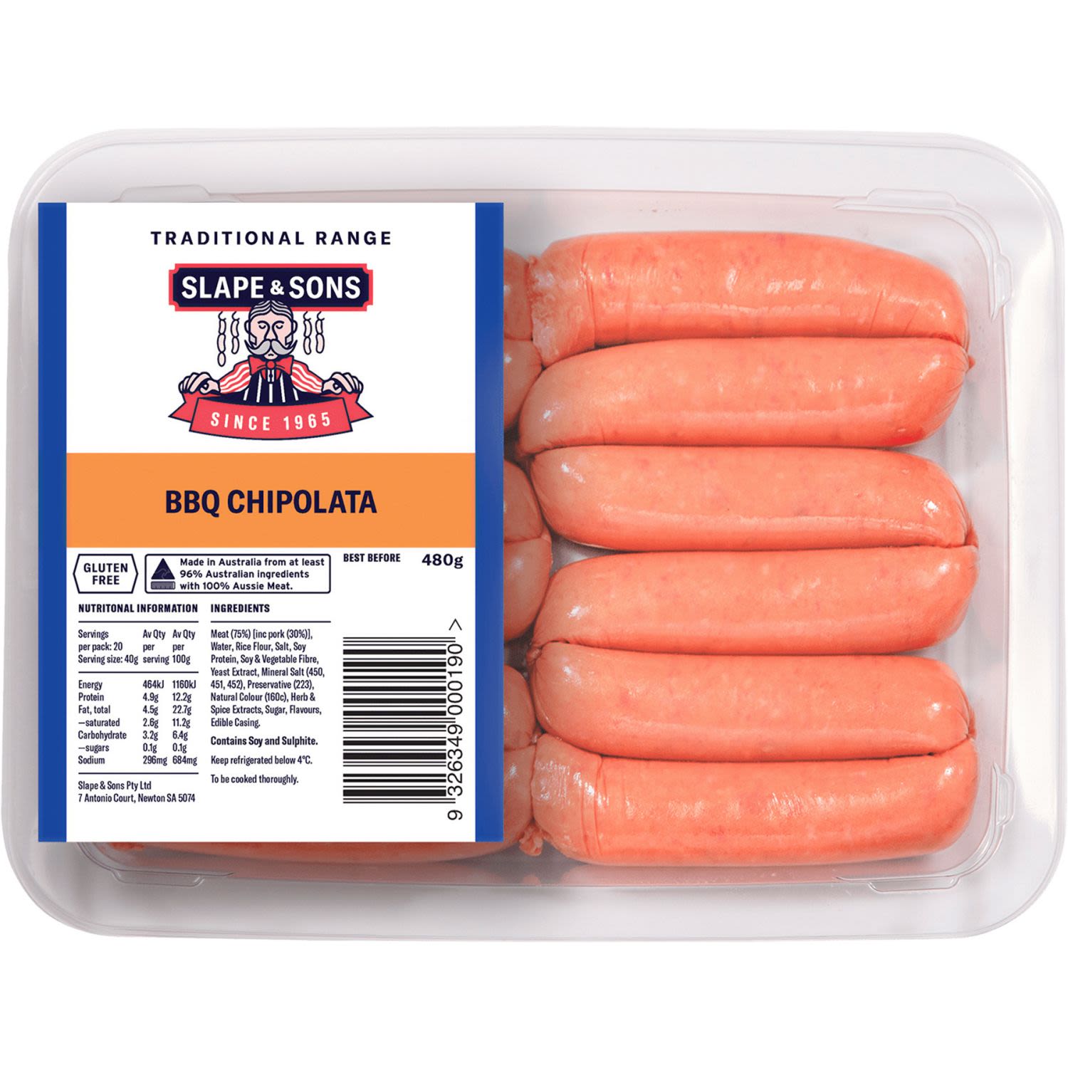 Slape & Sons Bbq Chipolata
