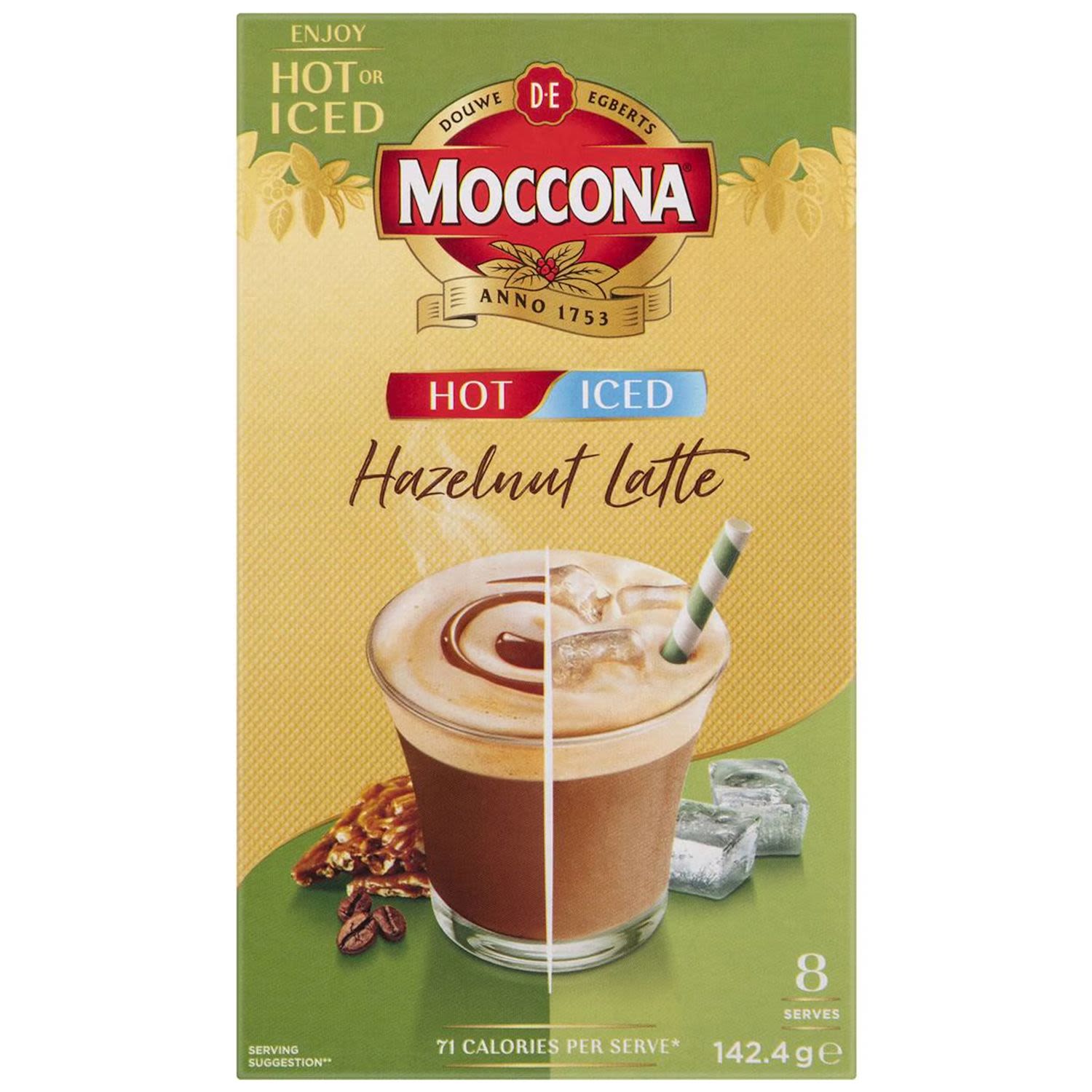 Moccona Hot/Iced Hazelnut Latte IGA Shop Online
