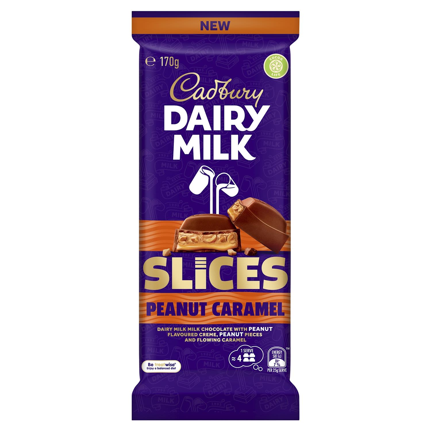 Cadbury Peanut Caramel Slice