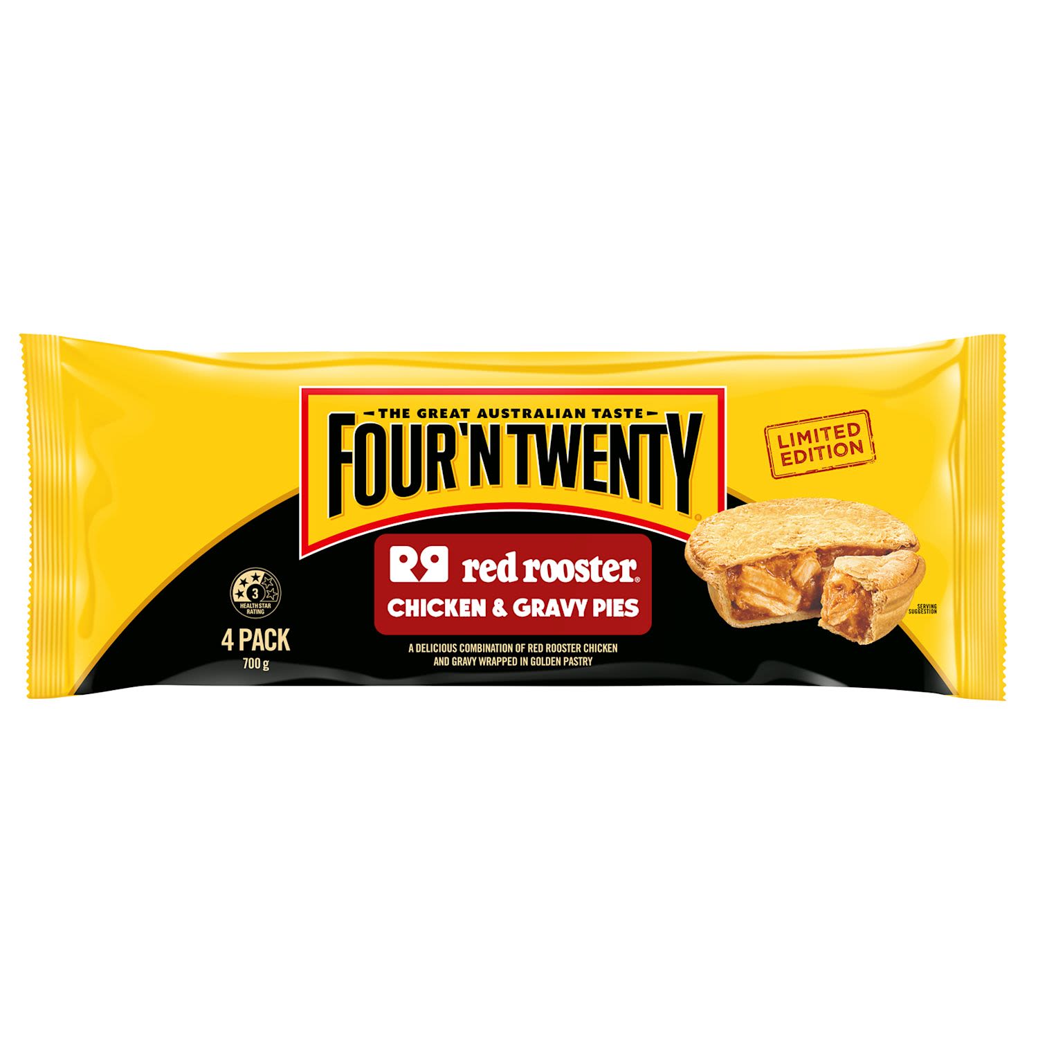 Four'N Twenty X Red Rooster Chicken & Gravy Pie