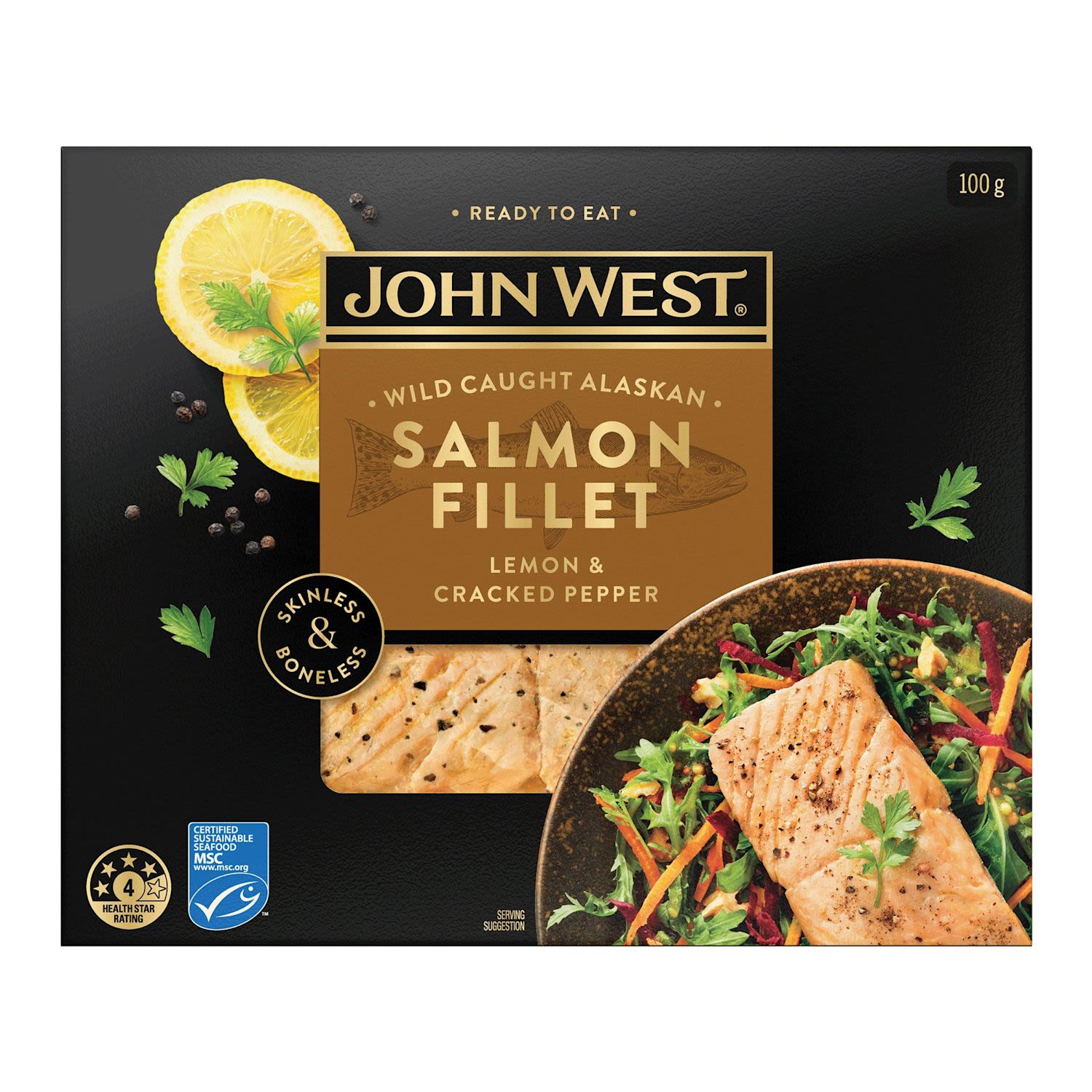 John West Salmon Fillets with Lemon Pepper