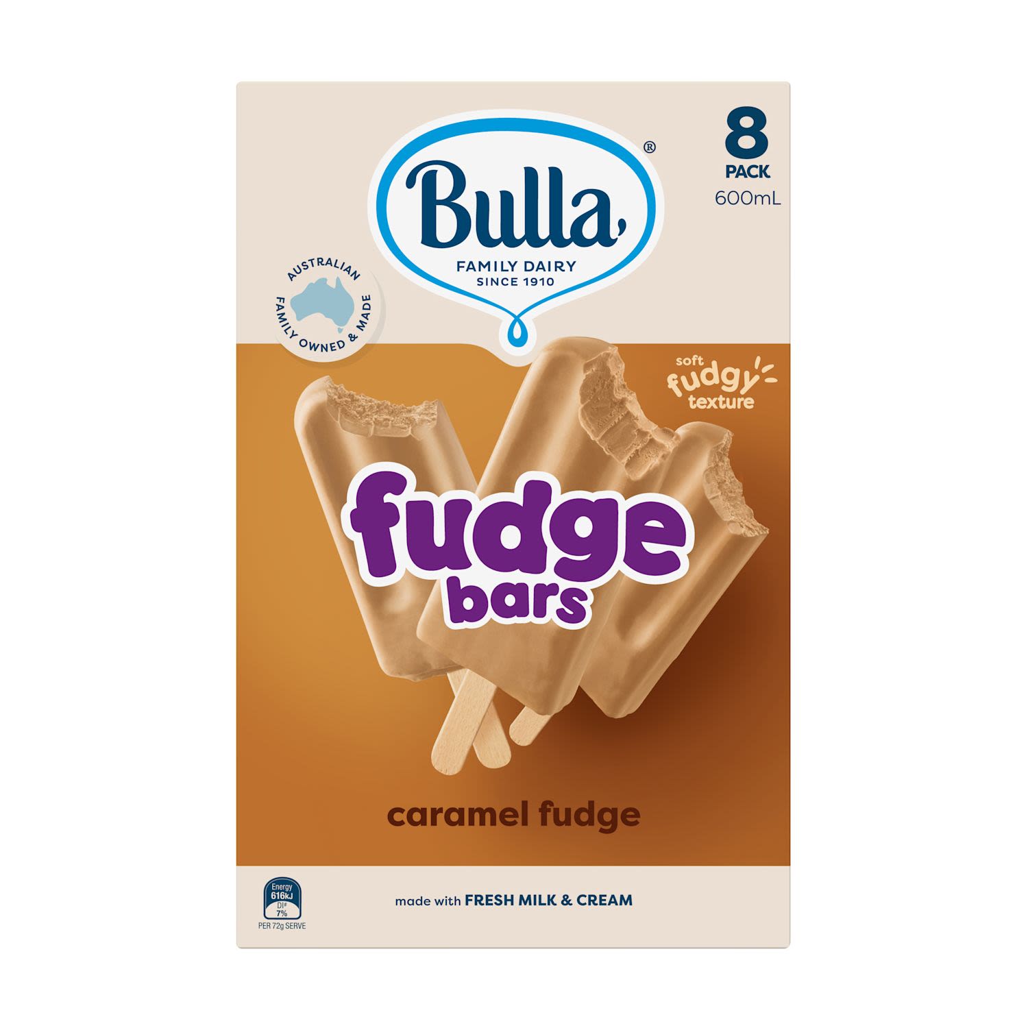Bulla Fudge Bars Caramel
