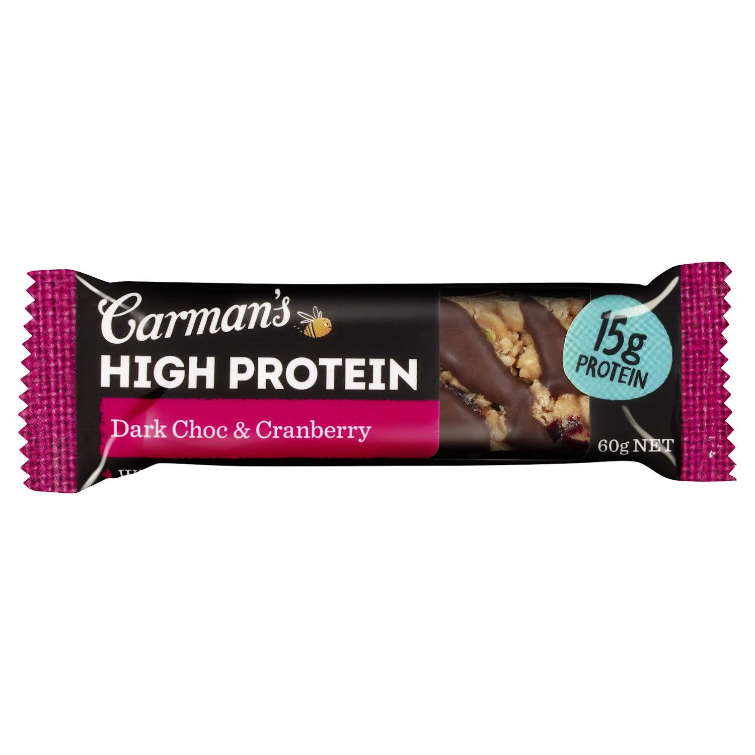 Carmans Protein Bars Dark Choc & Cranberry
