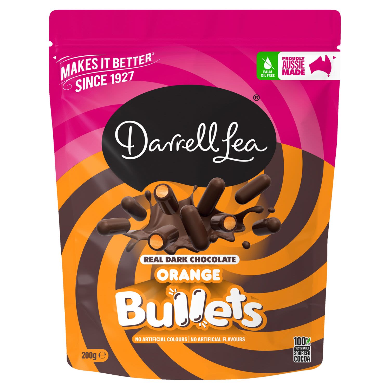 Darrell Lea Dark Chocolate Orange Bullets