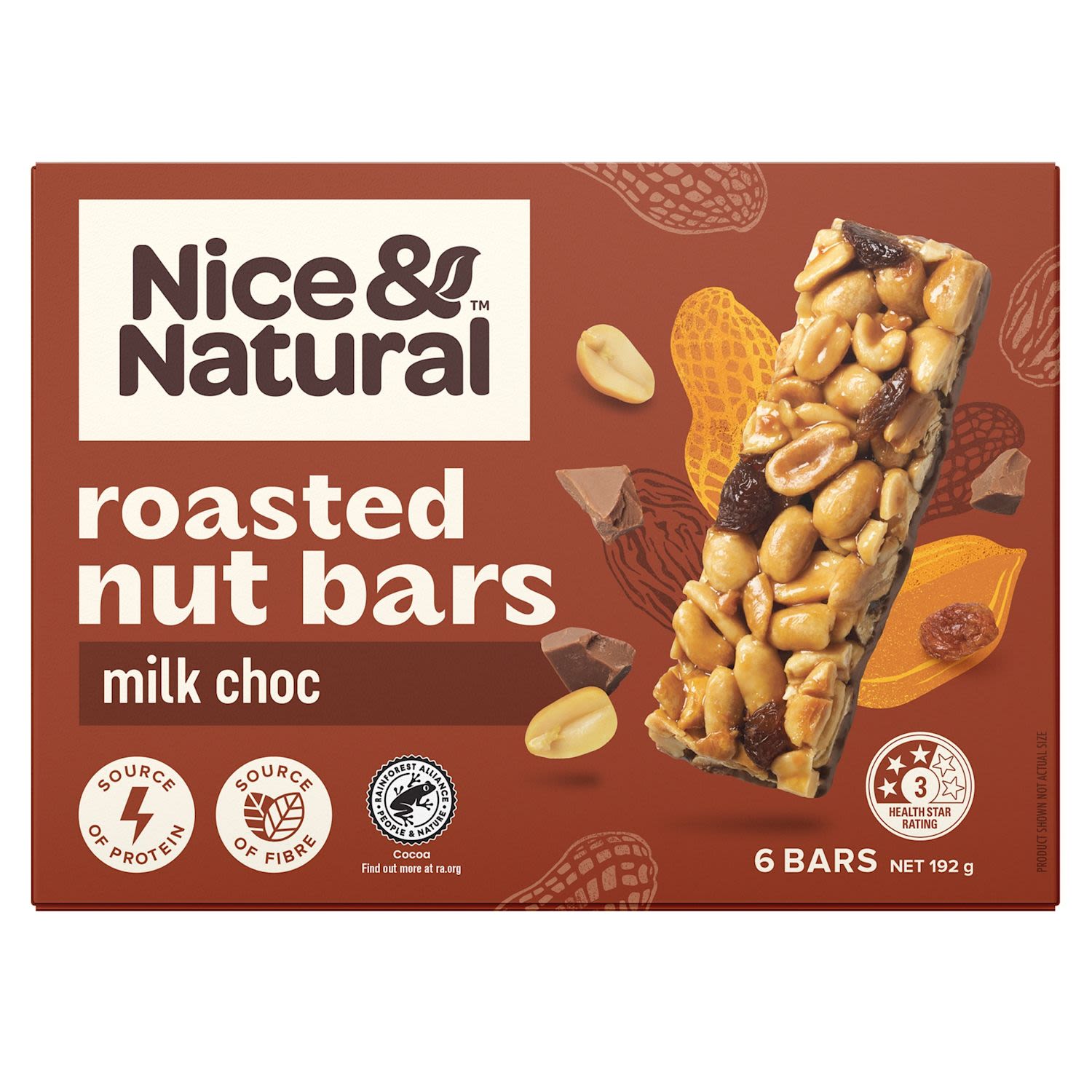Nice & Natural Roasted Nut Bar Milk Chocolate