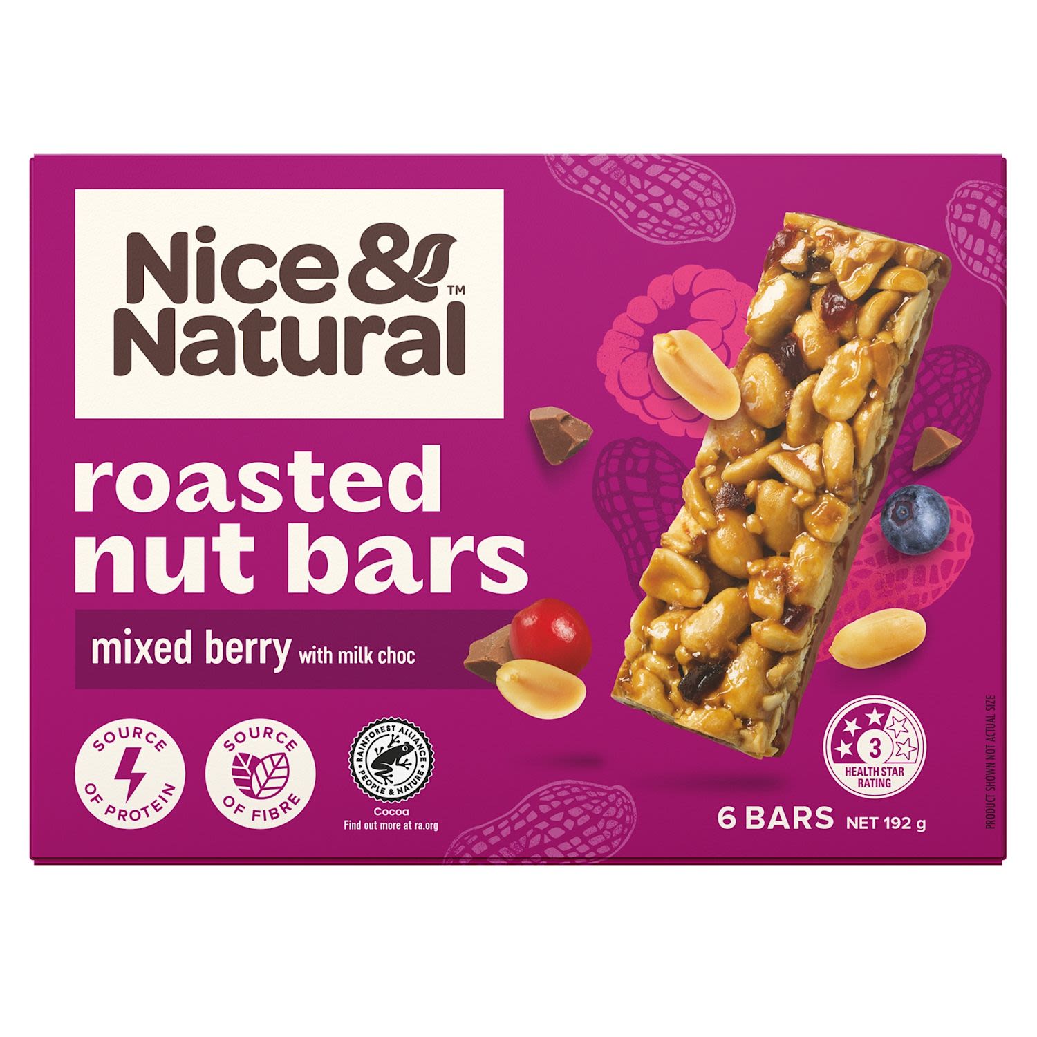 Nice & Natural Roasted Nut Bar Mixed Berry