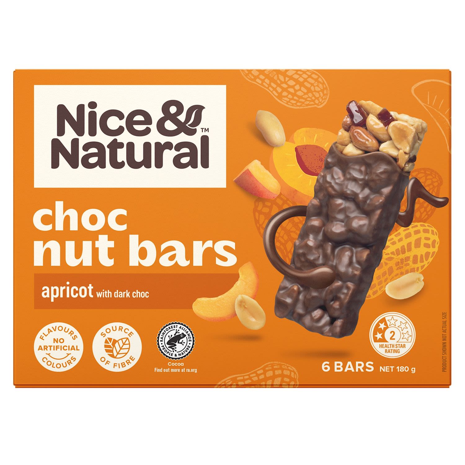Nice & Natural Chocolate Nut Bars Apricot