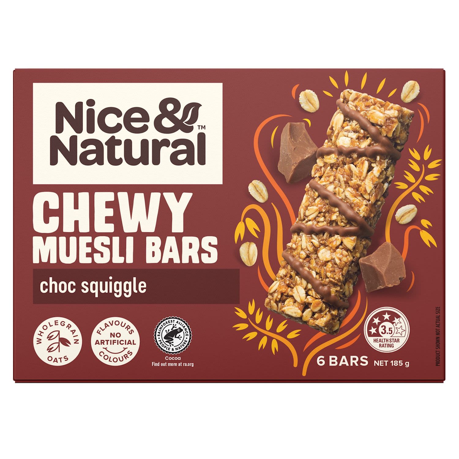 Nice & Natural Bars Chewy Choc Squiggle