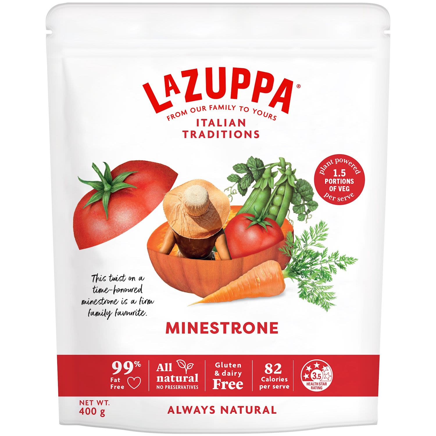 La Zuppa Soup Pouch Minestrone Soup