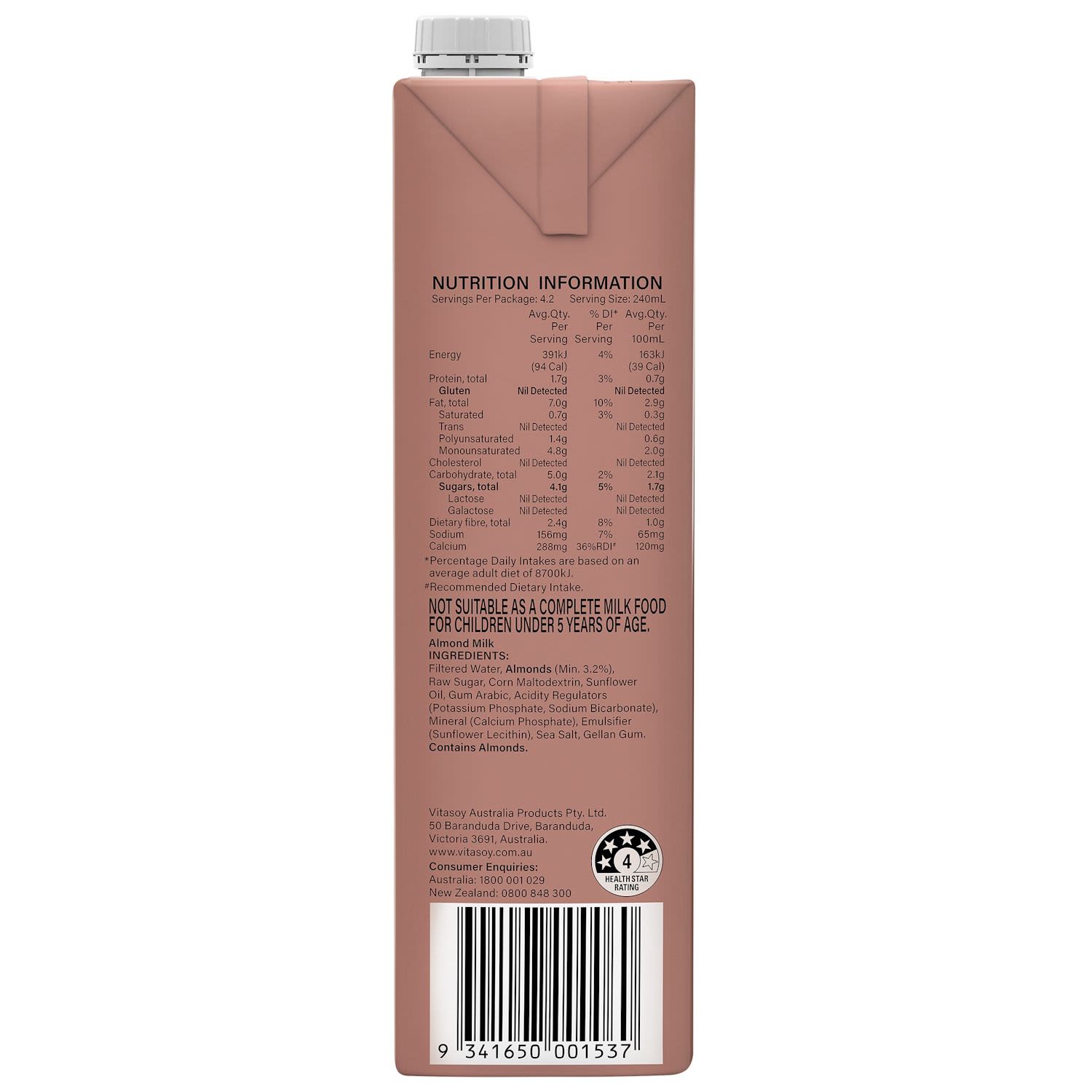 Vitasoy Home Barista Almond Milk