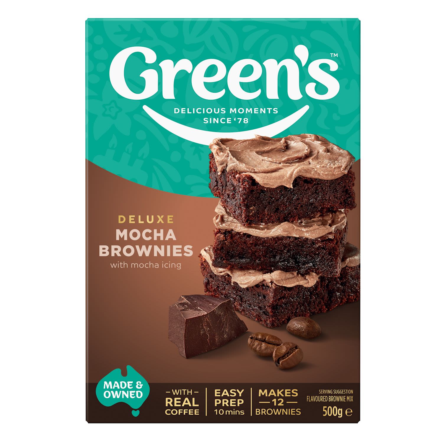 Green's Deluxe Mocha Brownie Mix 