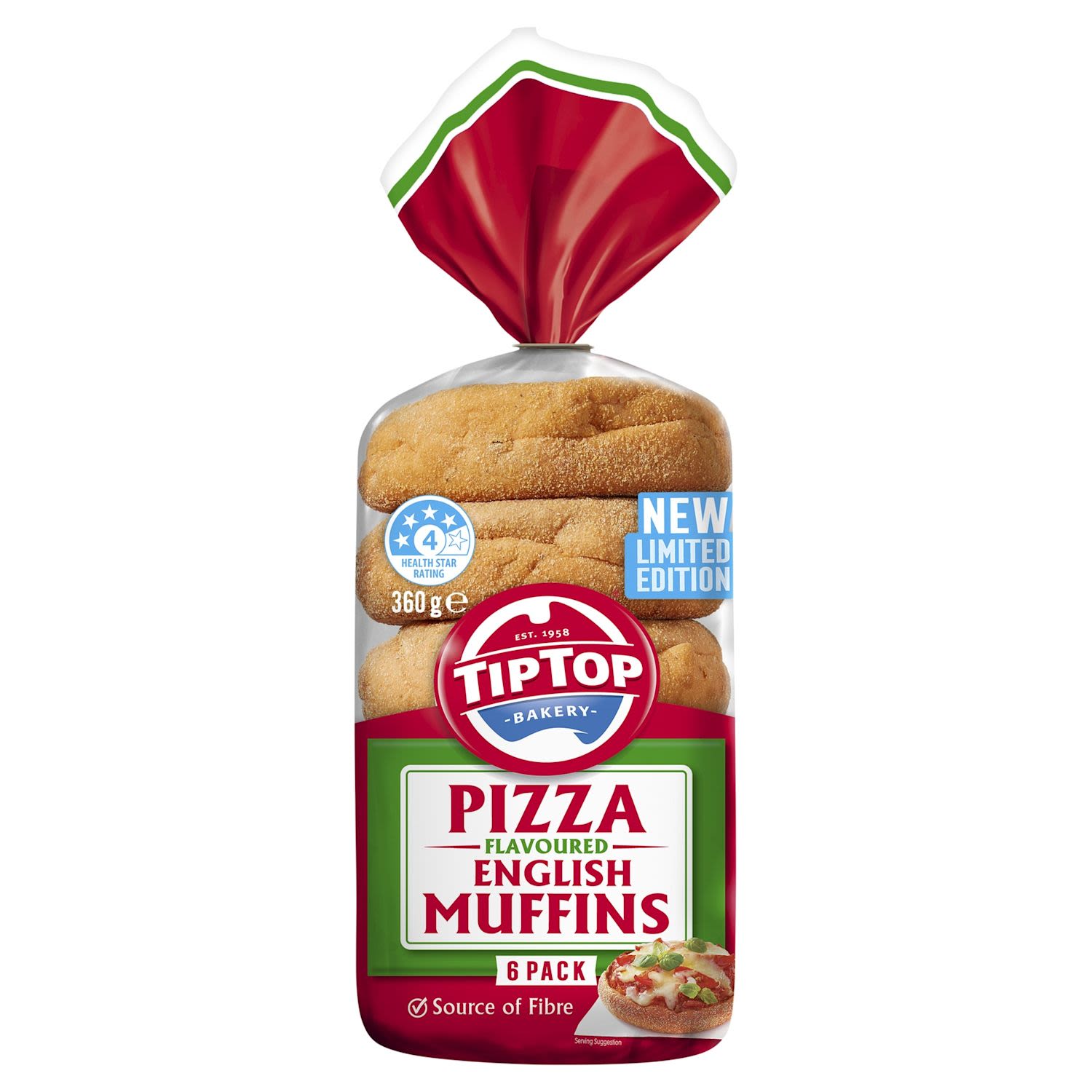 Tip Top English Muffins Bakery Goods Pizza Flavoured