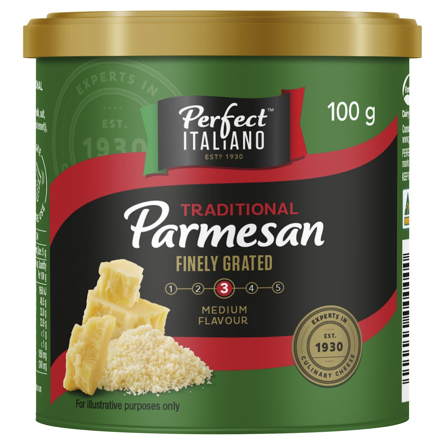 Perfect Italiano Parmesan Canister 