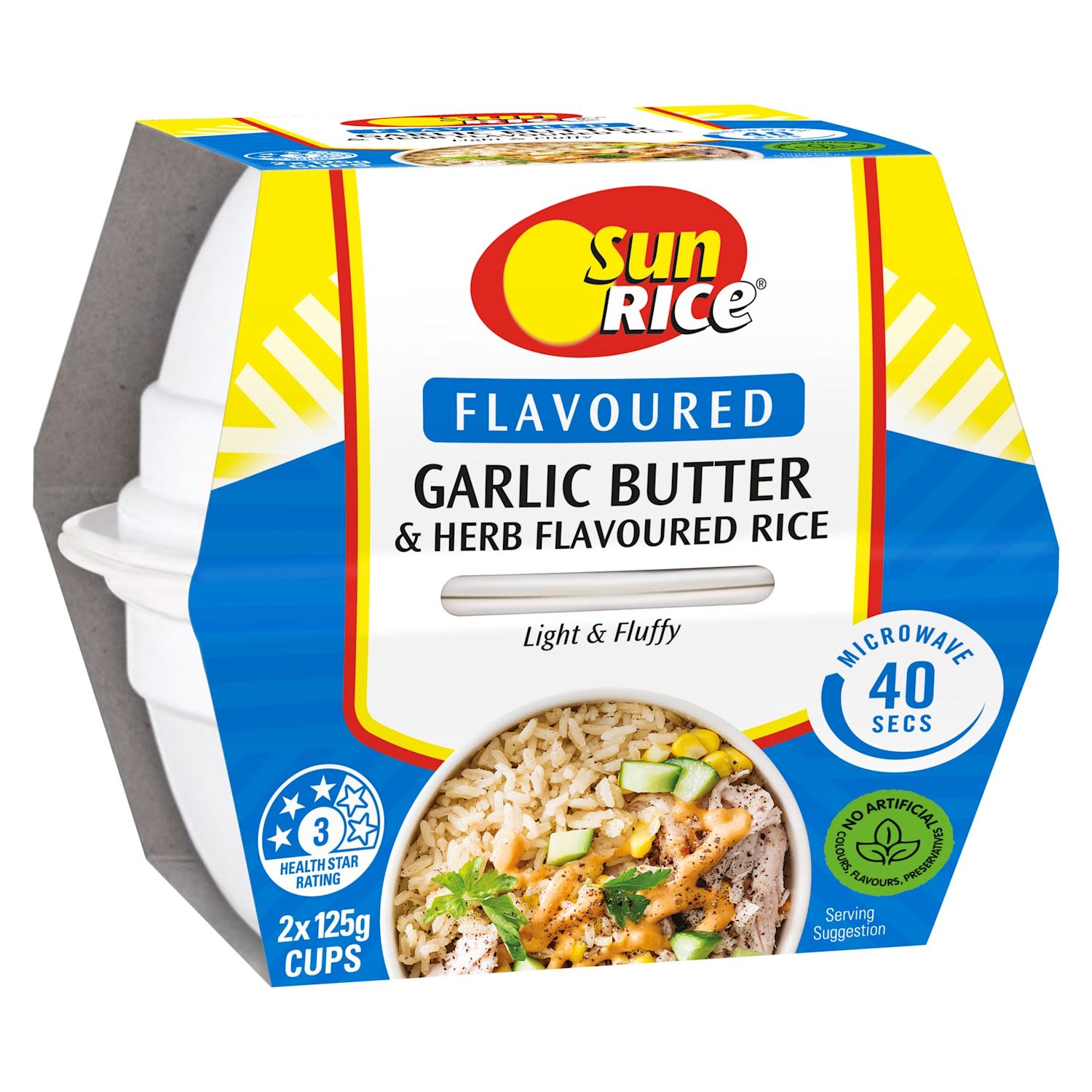 SunRice Flavoured Rice Garlic Butter Cup