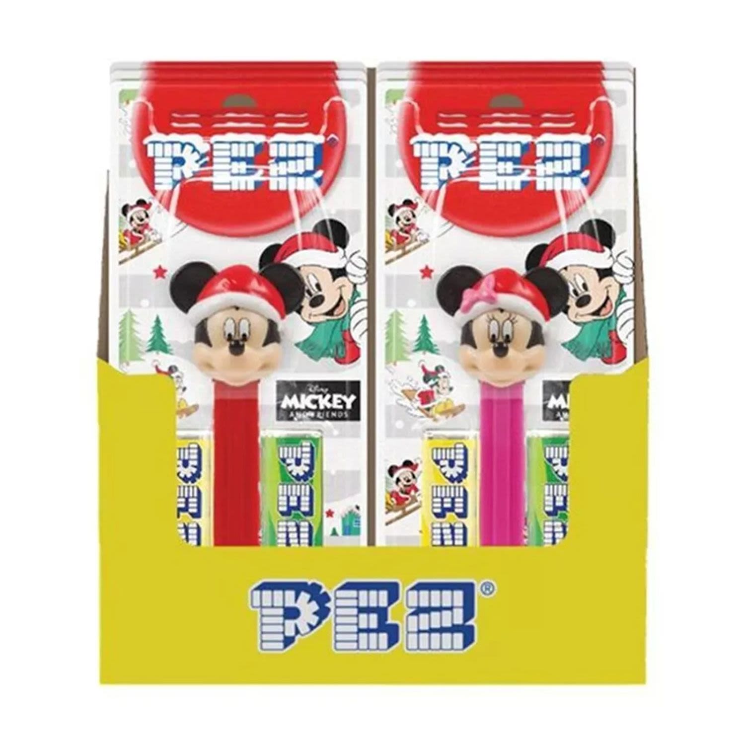 Pez Dispenser Mickey & Minnie Christmas 