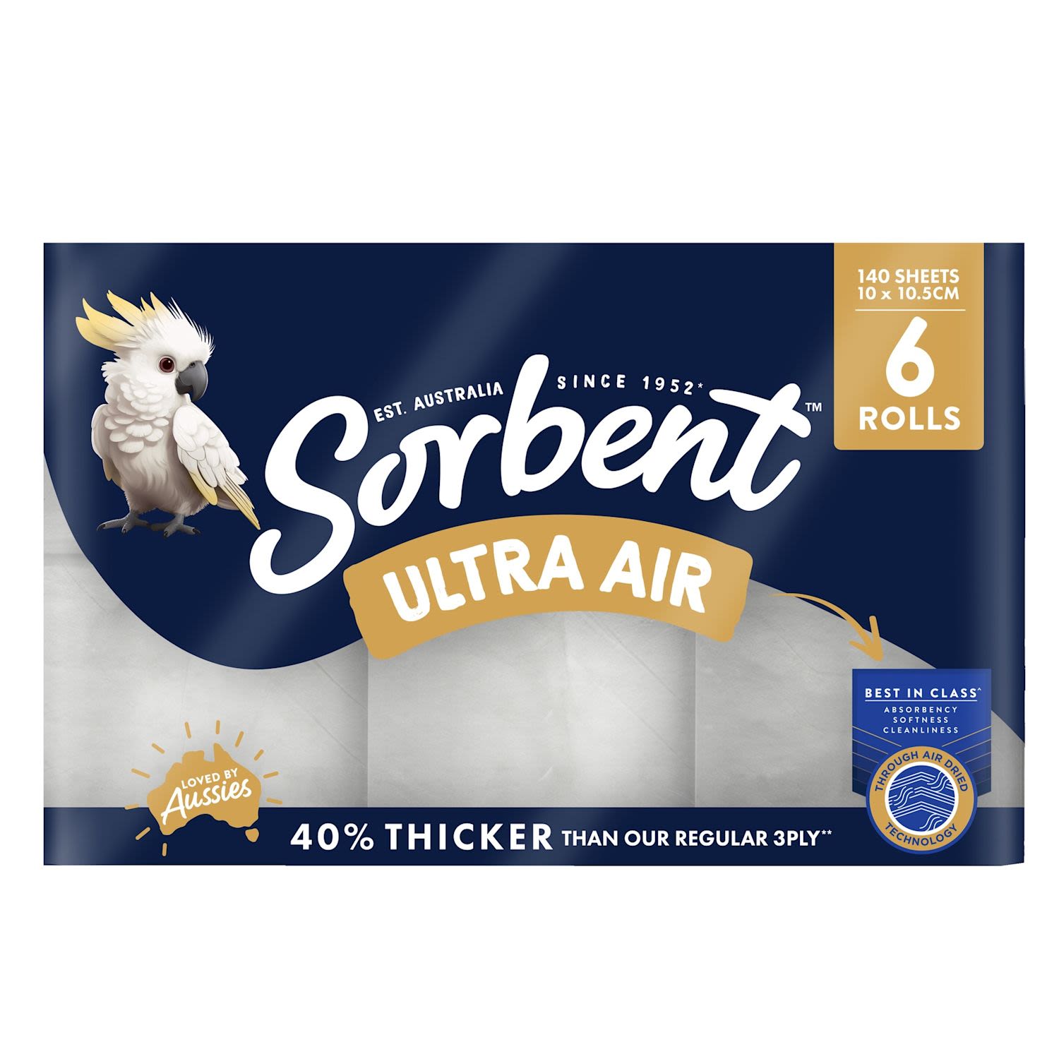 Sorbent Toilet Tissue Ultra Air White