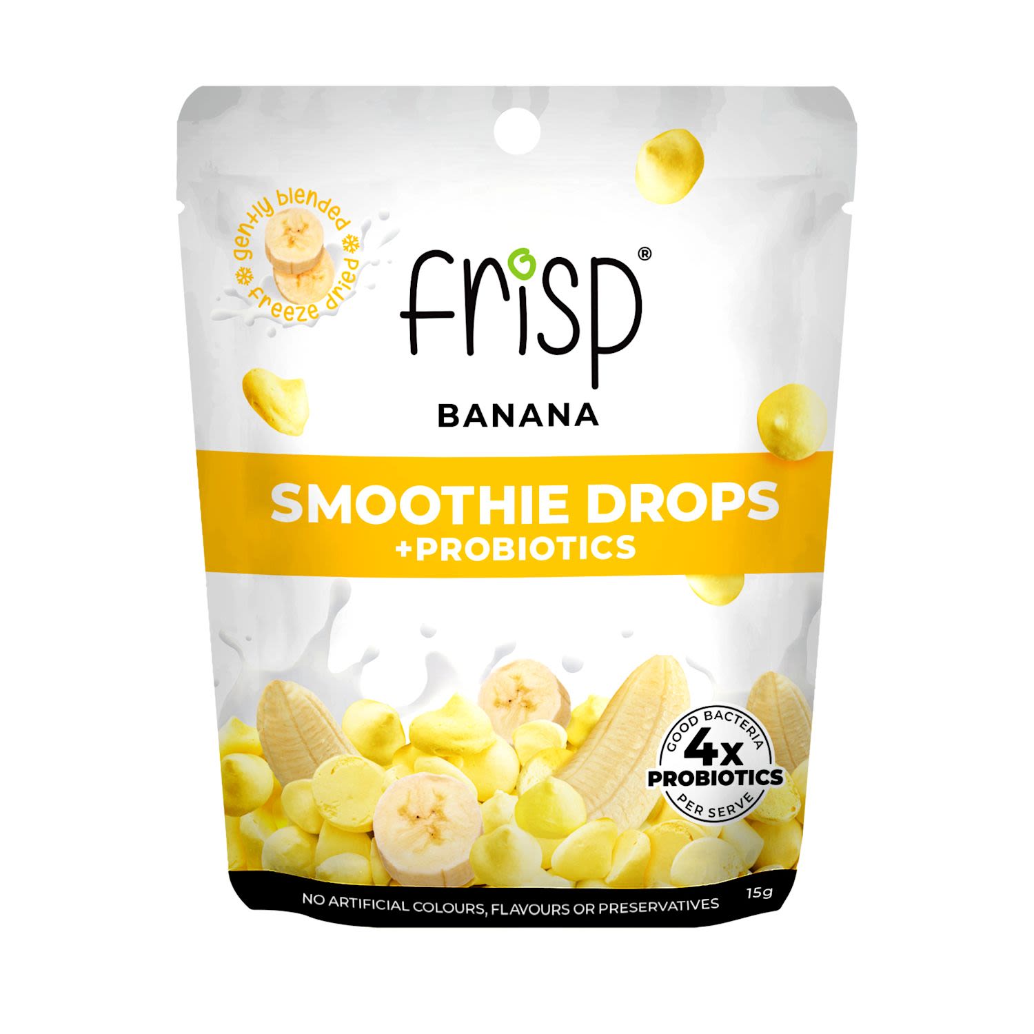 Frisp Fruit Smoothie Drops + Probiotics Banana
