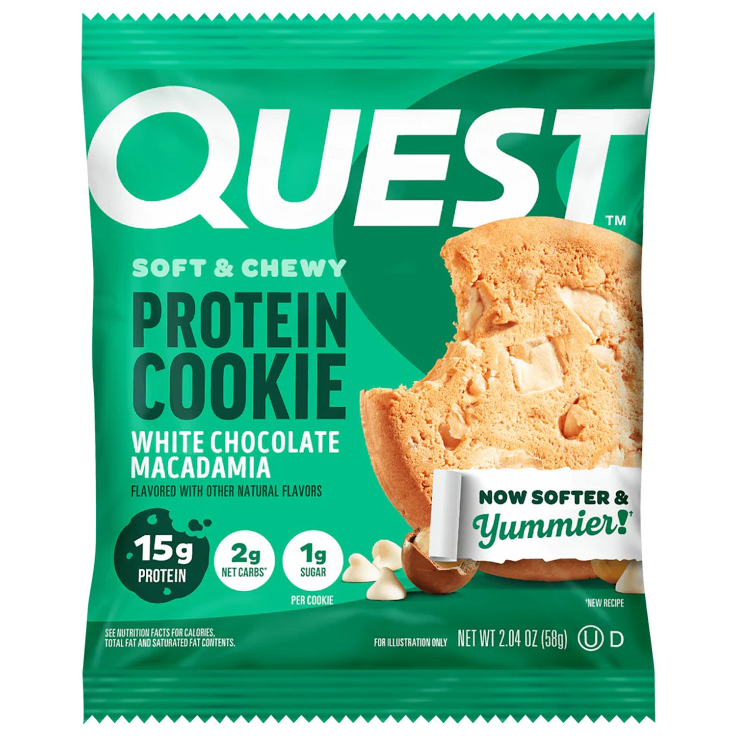 Quest Protein Cookies White Chocolate Macadamia 