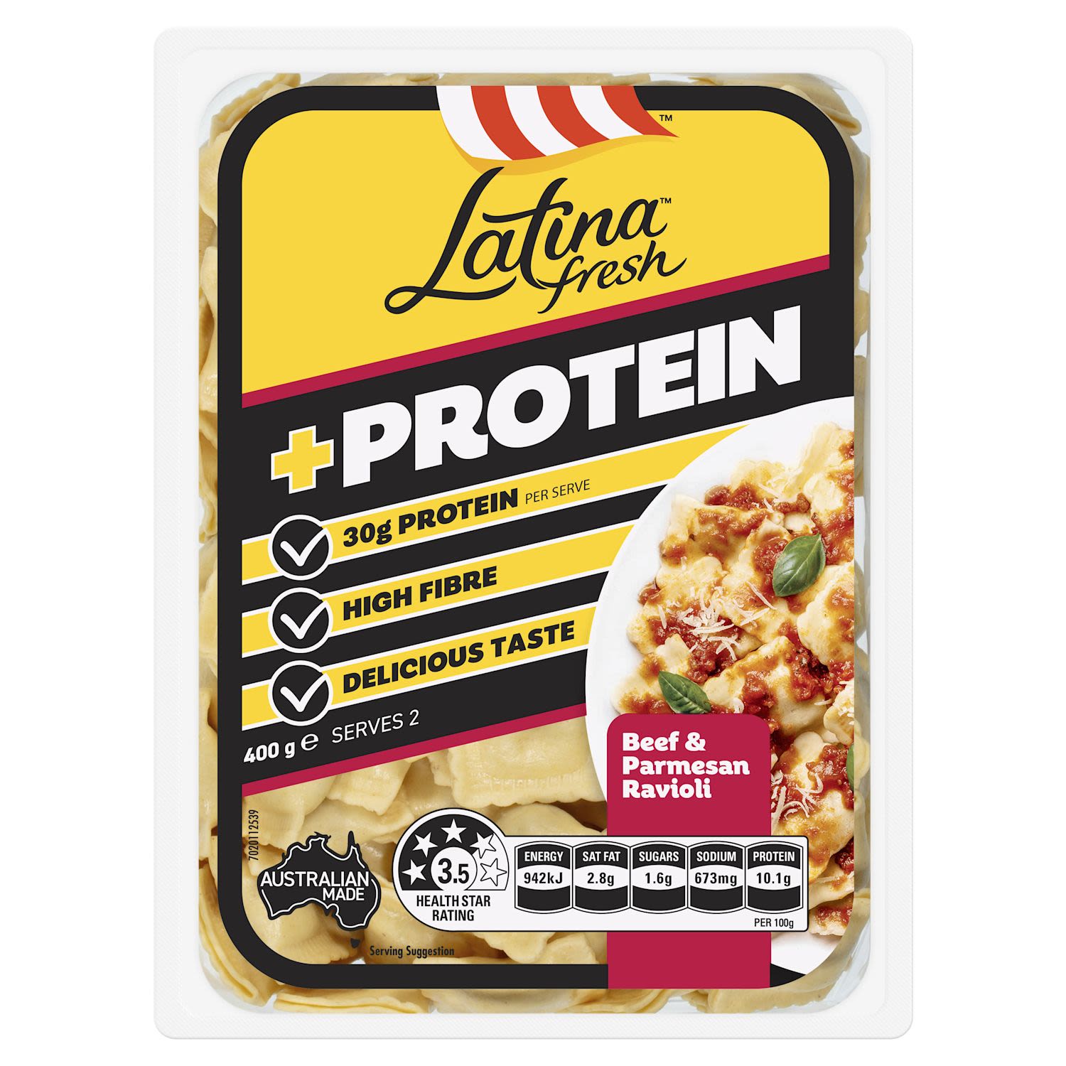 Latina Fresh Ravioli Protein Beef & Parmesan 