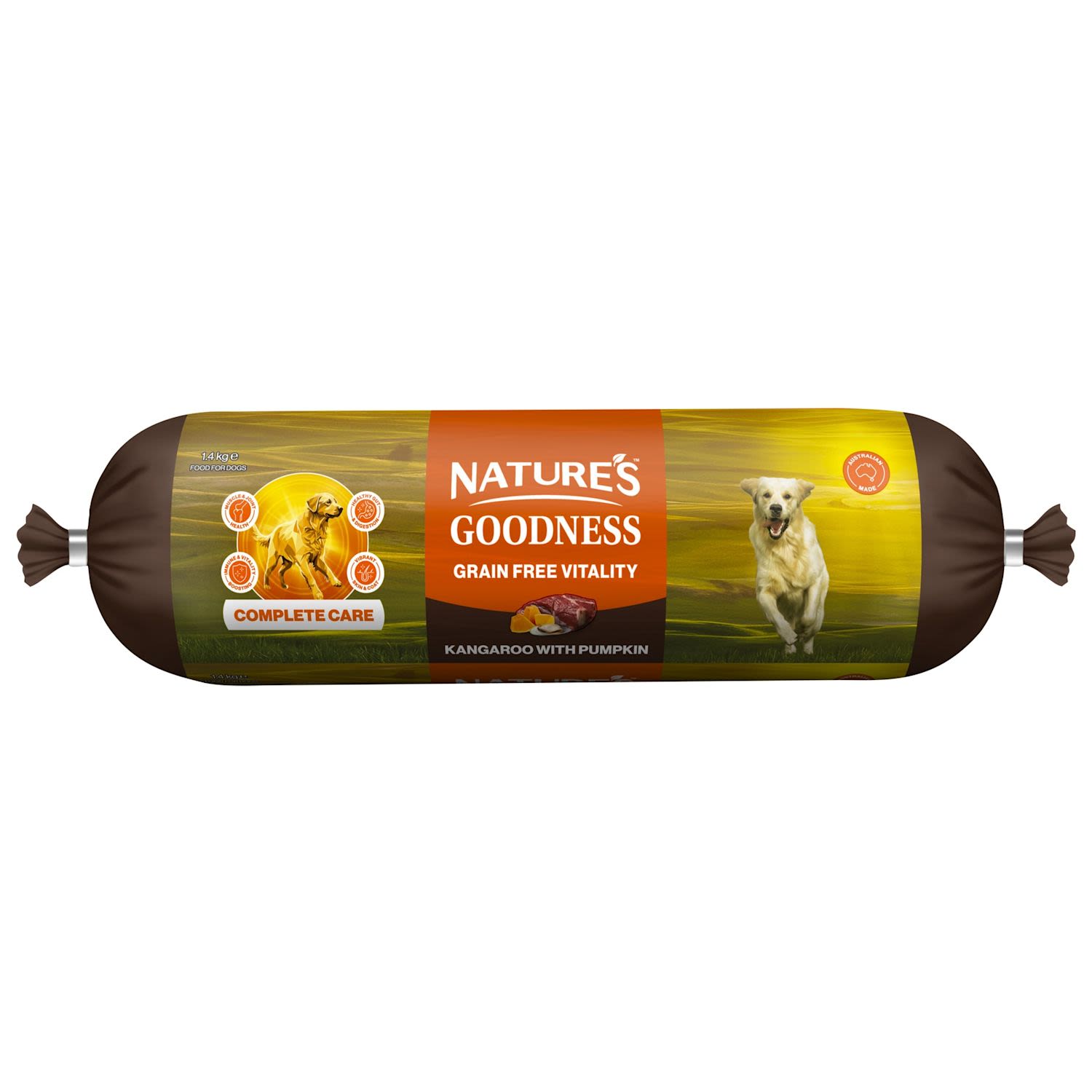 Natures Goodness Dog Roll Kangaroo And Pumpkin