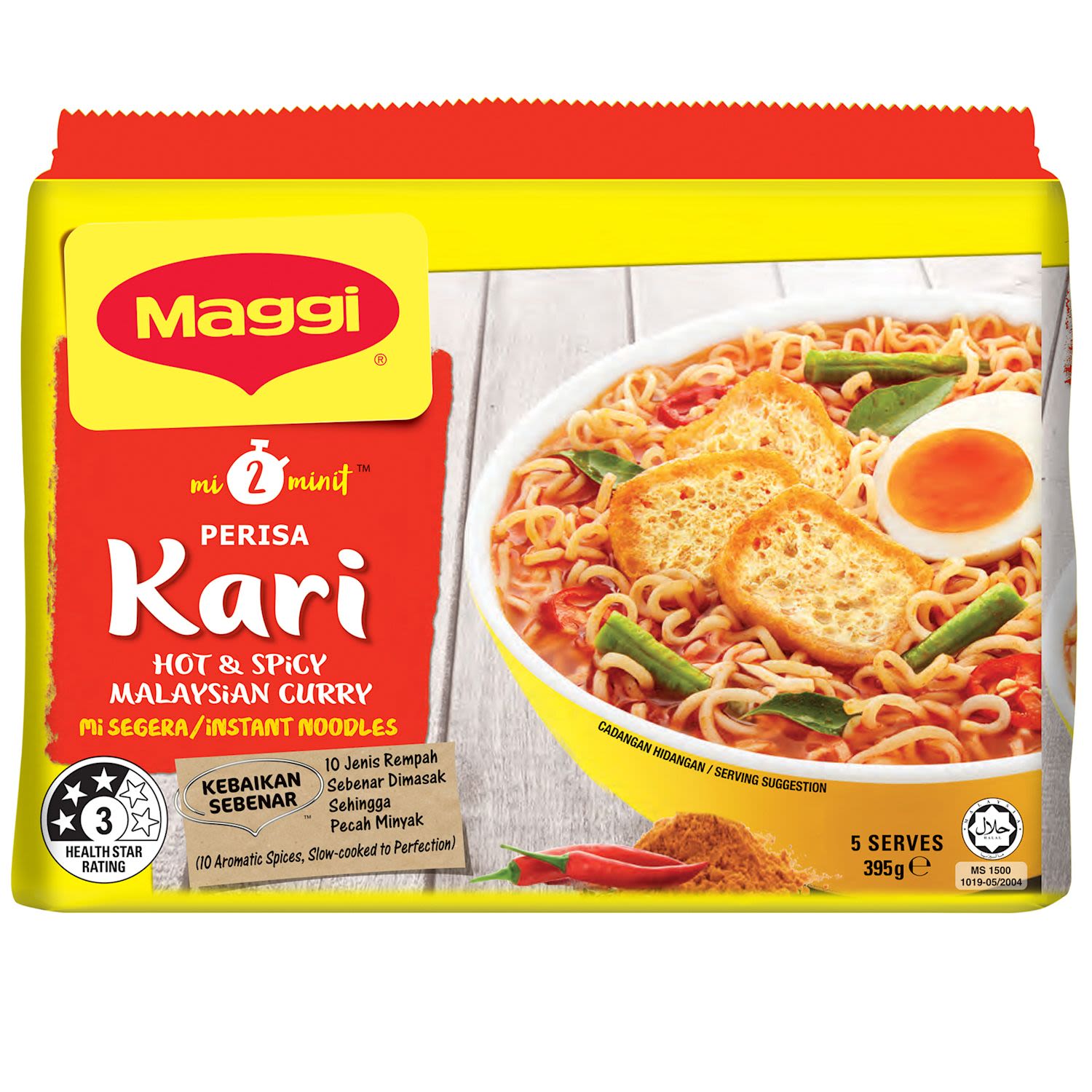 Maggi 2-Minute Noodles Noodles Curry Multipack