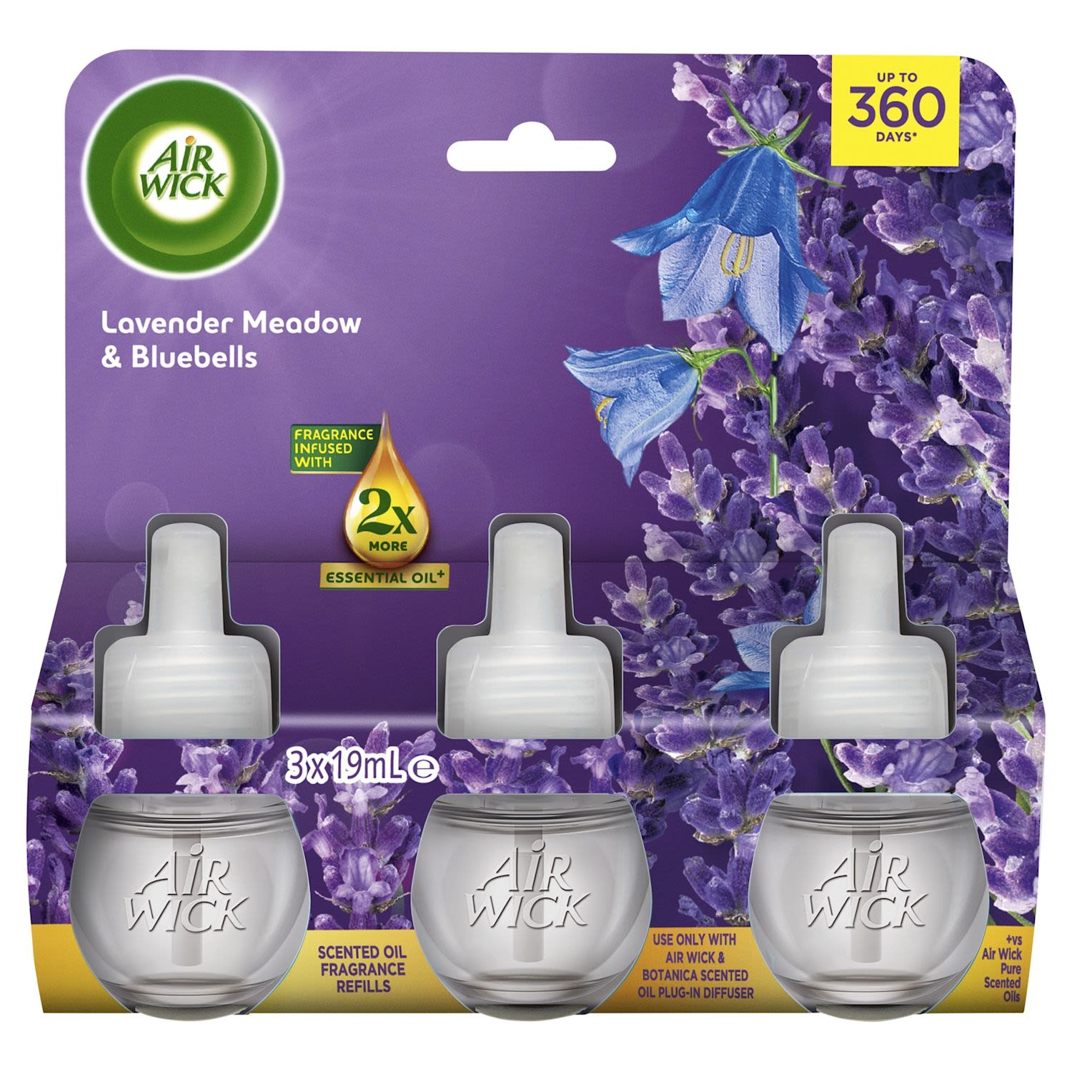 Air Wick Essential Oil Air Freshener Refill Lavender Meadows & Bluebells