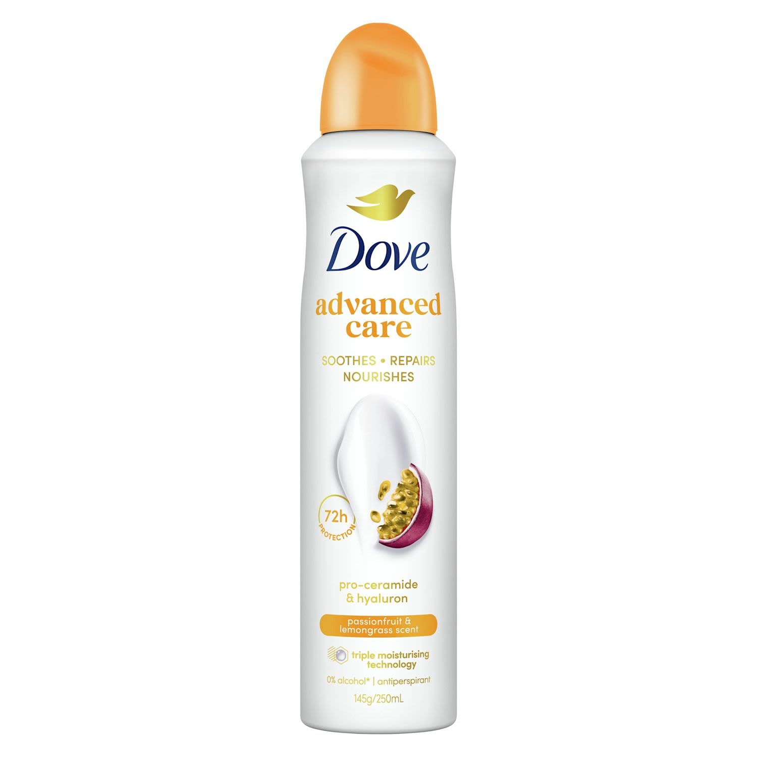 Dove Advanced Antiperspirant Aerosol Passionfruit Lemongrass