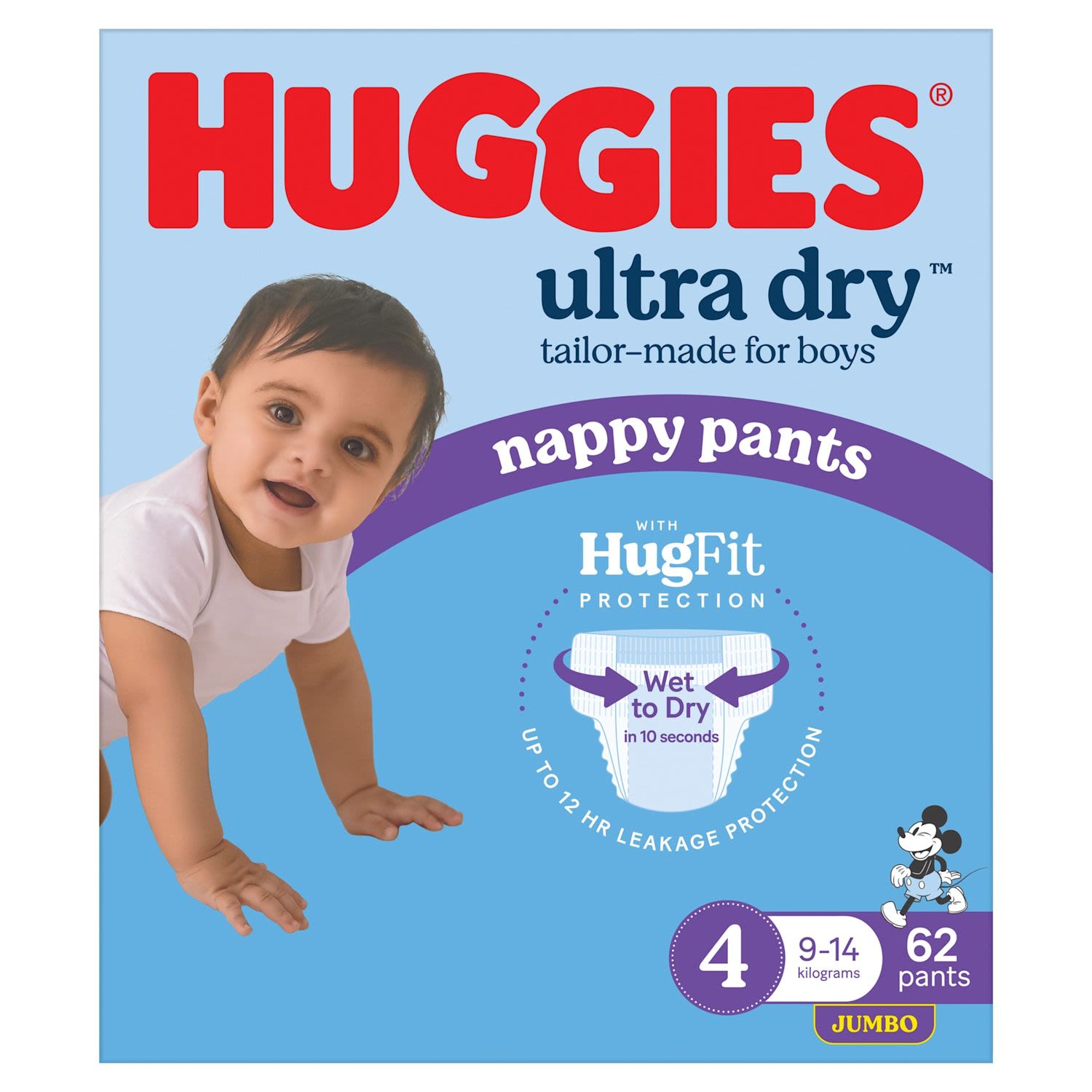 Huggies Diaper Pants Size 4 Boy Jumbo