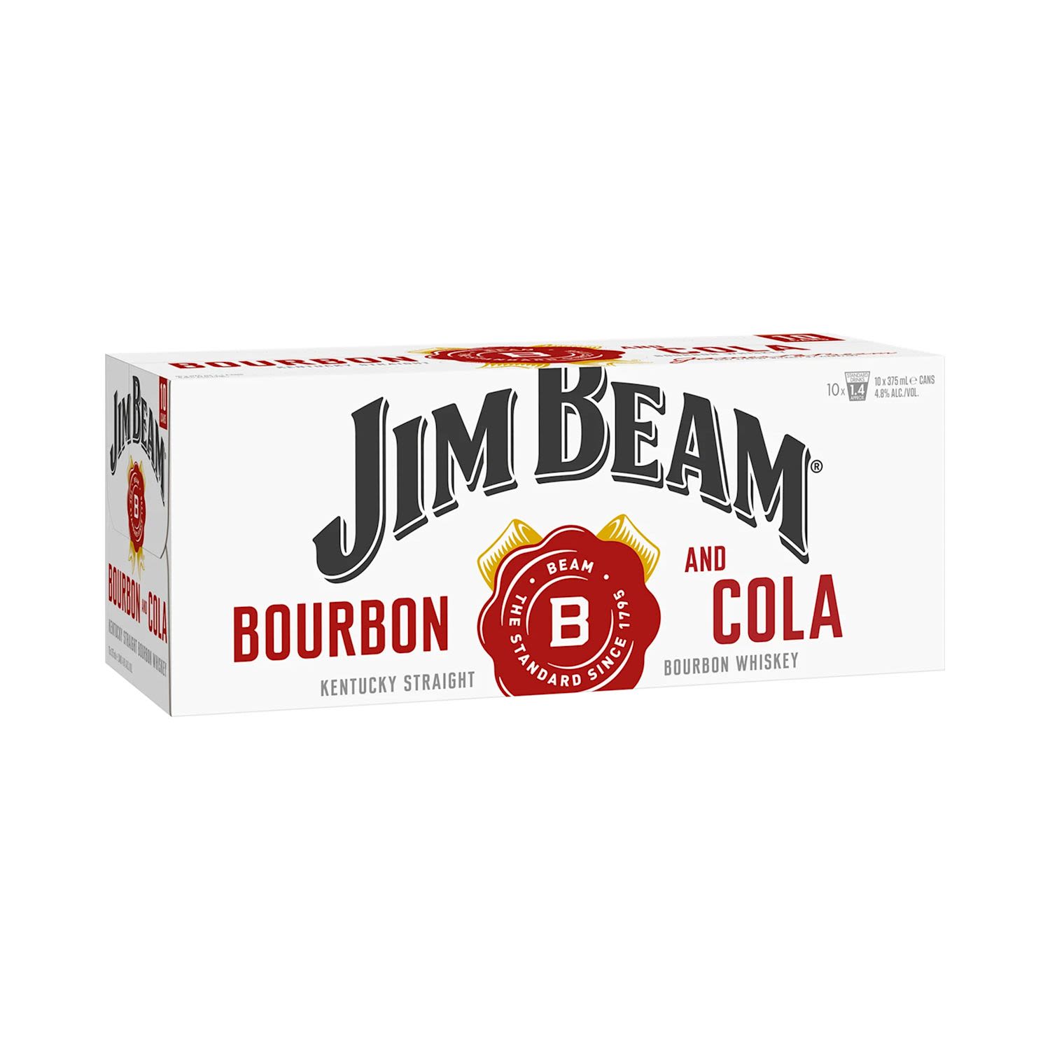 Jim Beam White 4.8% Cola Premix Range Cans