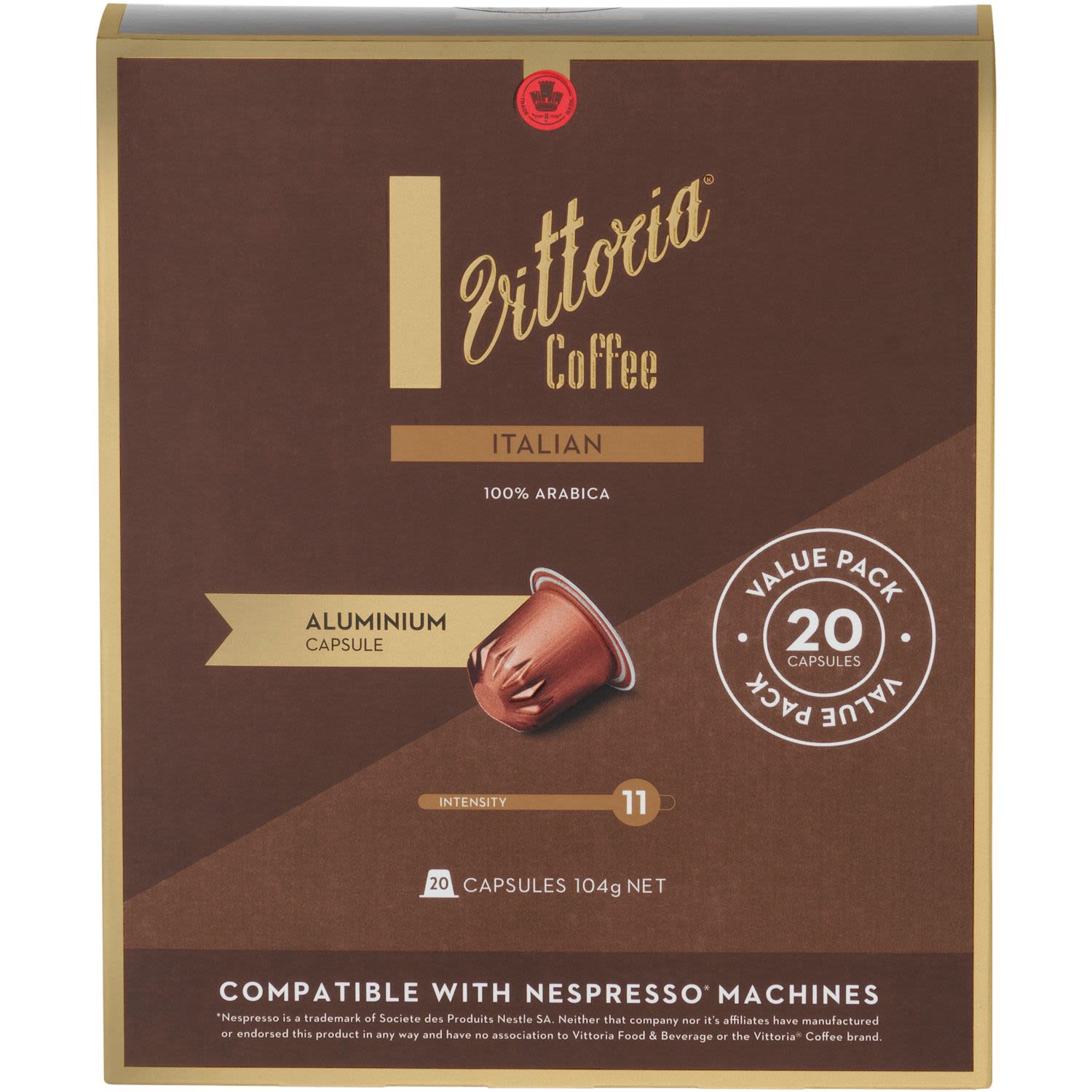 Vittoria Italian Compatible Aluminium Coffee Capsules