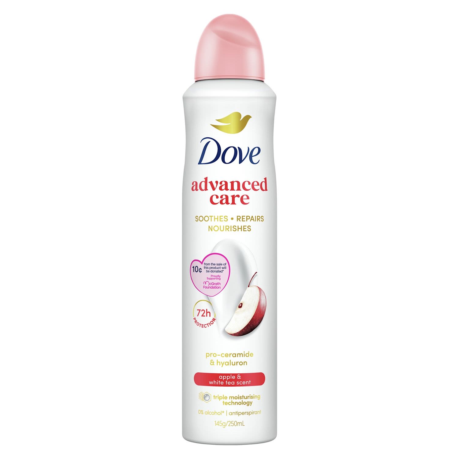 Dove Advanced Care Antiperspirant Apple And White Tea McGrath