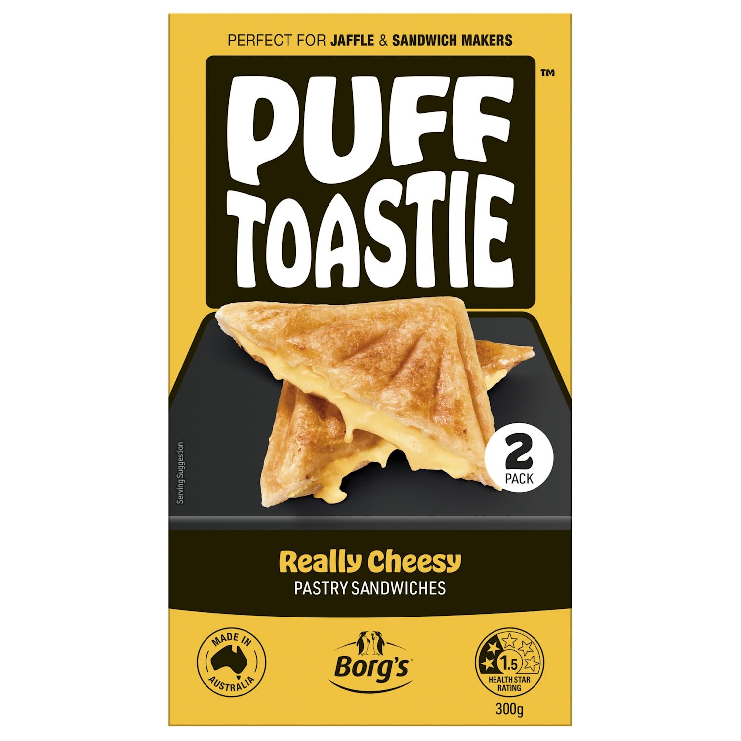 Borg's Puff Toastie Really Cheesy