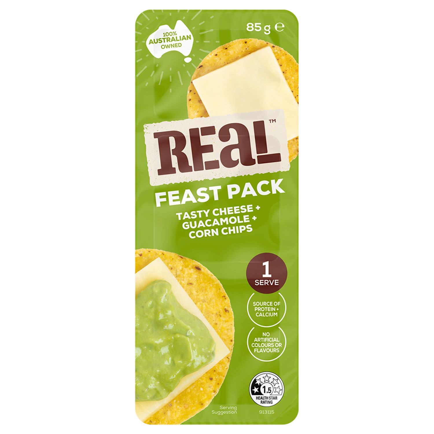 Real Feast Tasty Cheese Corn Chip & Guac